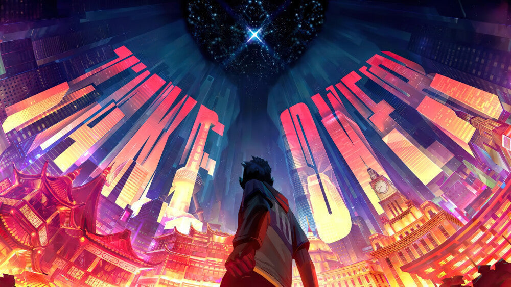 Vibrant graphic featuring a character and the phrase magnetic switch keyboard benefits