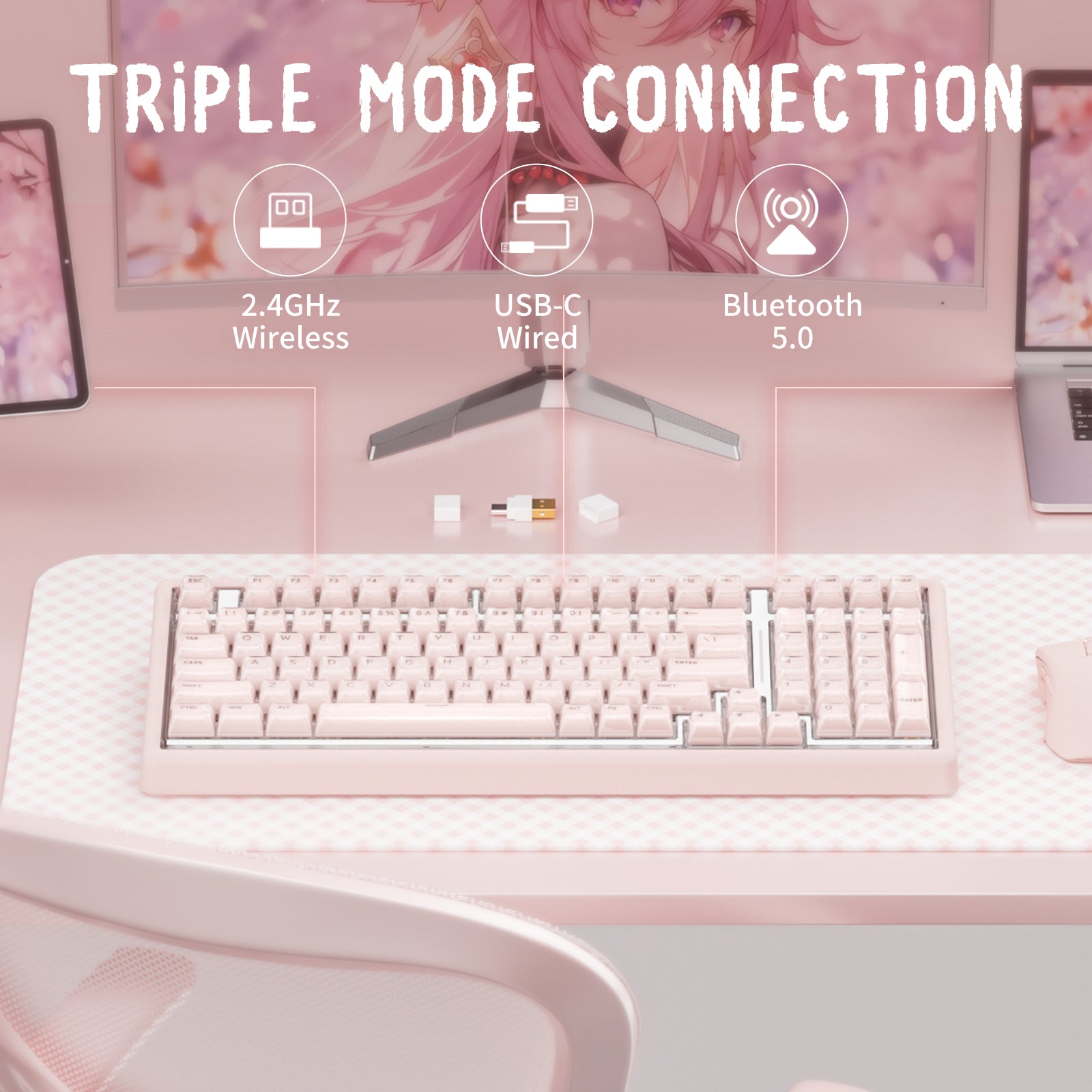 Hexgears X Einperr Base99 Mechanical Keyboard - 99-Key RGB Backlit Hot-Swappable - Elevate Your Setup