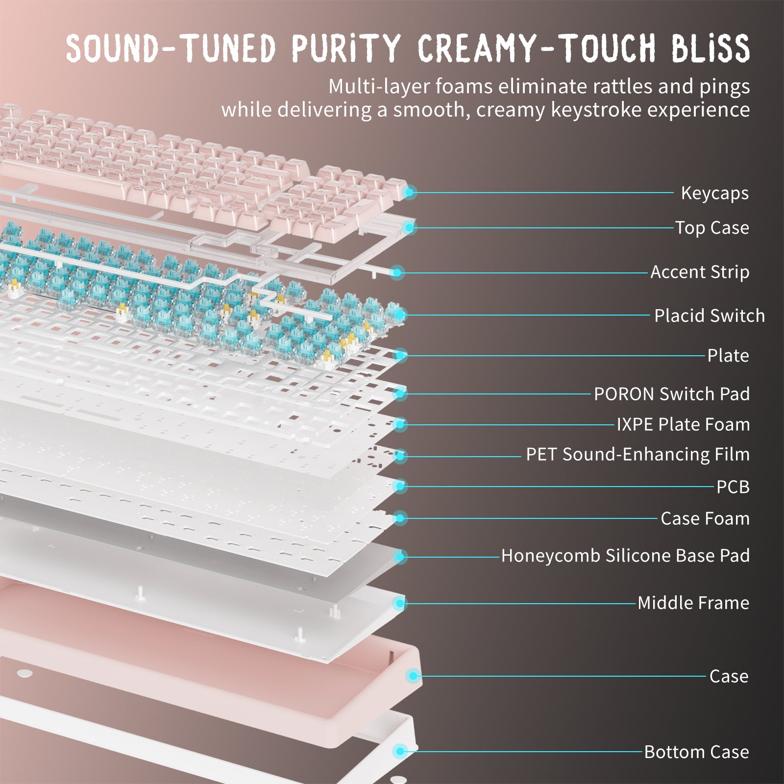 Hexgears X Einperr Base99 Mechanical Keyboard - 99-Key RGB Backlit Hot-Swappable - Elevate Your Setup