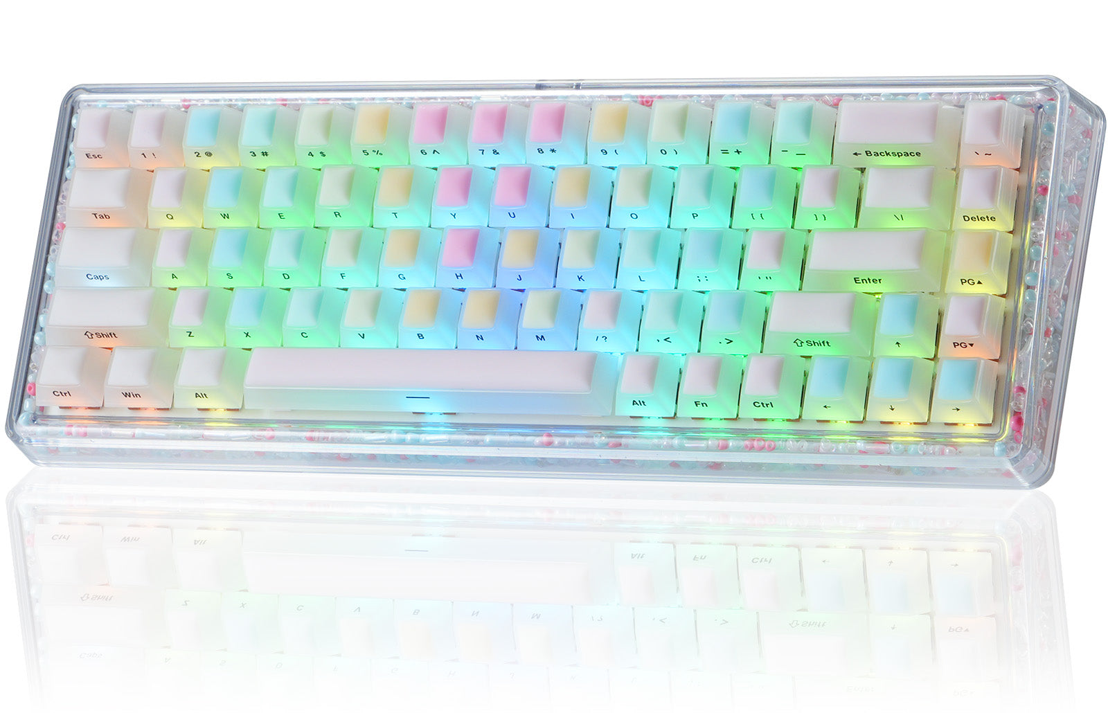 Hexgears Hexgears X Einperr Base68 Candy Mechanical Keyboard - RGB Backlit - 2.4GHz/USB-C/BT5.0 - DIY Your Own Casing at Home