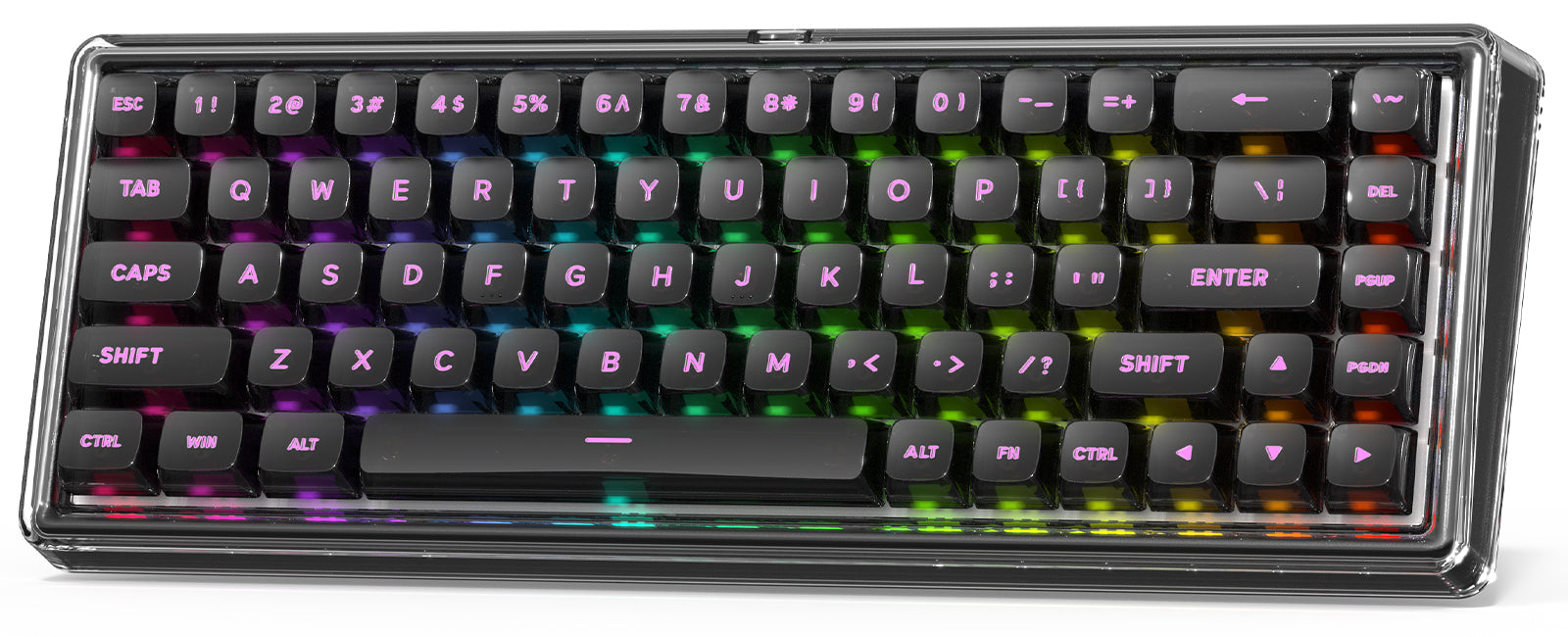 Hexgears Hexgears X Einperr Base68 Black Mirror Mechanical Keyboard - RGB Backlit - 2.4GHz/USB-C/BT5.0 - DIY Your Own Casing at Home