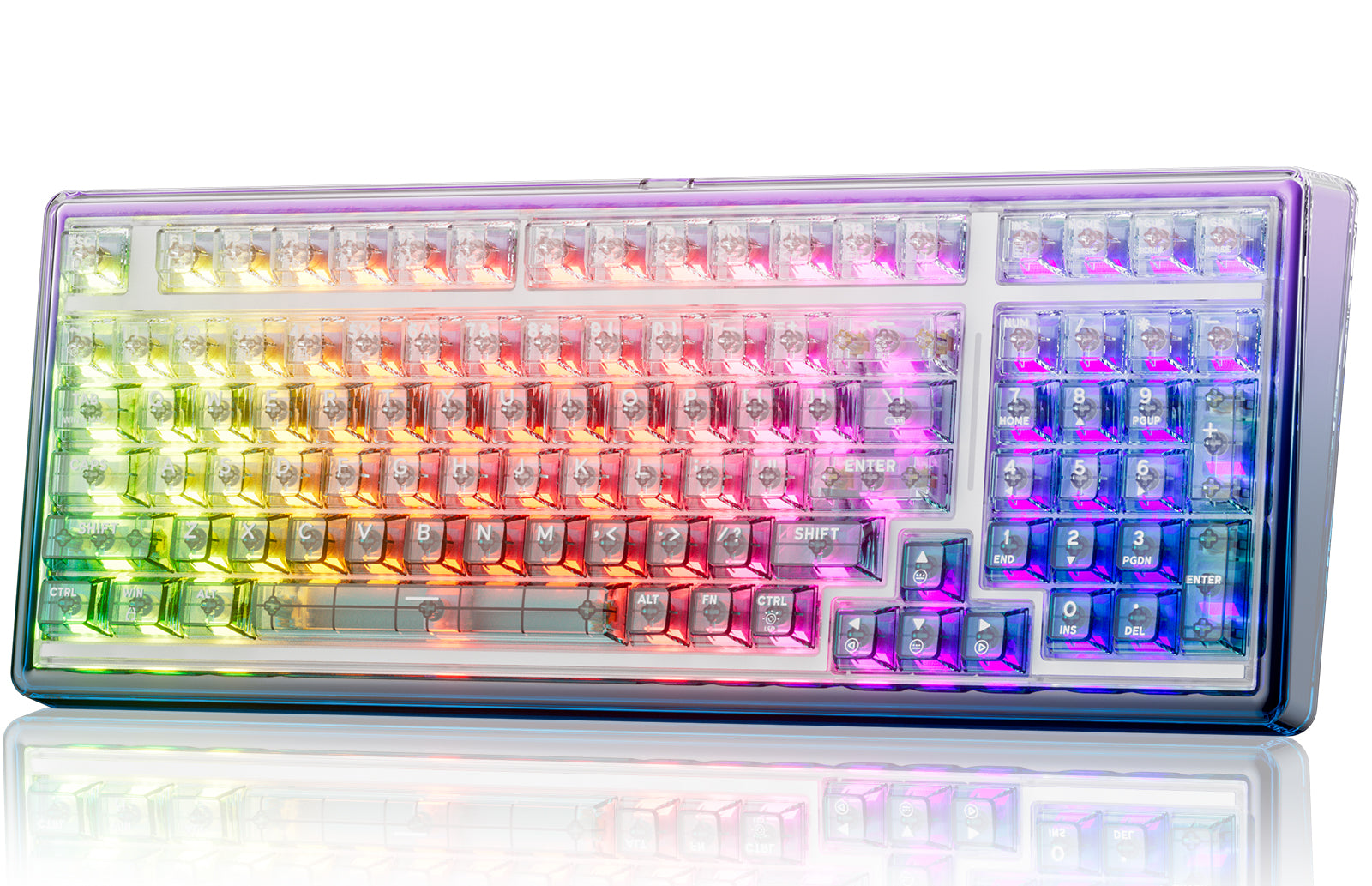 Hexgears Hexgears X Einperr Base99 Mechanical Keyboard - 99-Key RGB Backlit Hot-Swappable - Elevate Your Setup (Cosmic Violet)