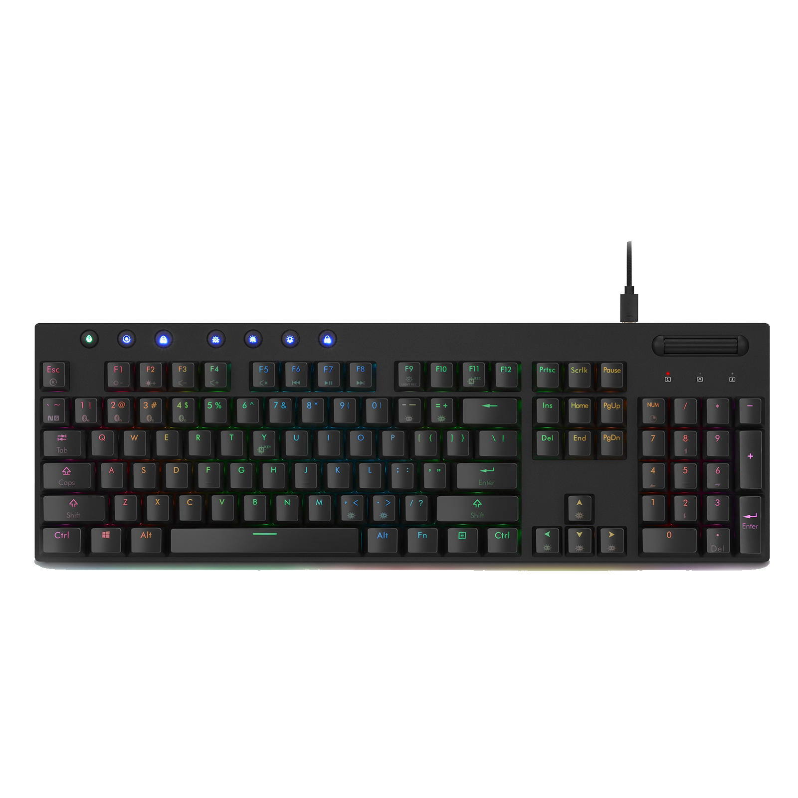 Hexgears Hexgears GK1702 Mechanical Keyboard - 104 Keys Low Profile Gaming Keyboard -  RGB Backlit -  Wire/Bluetooth