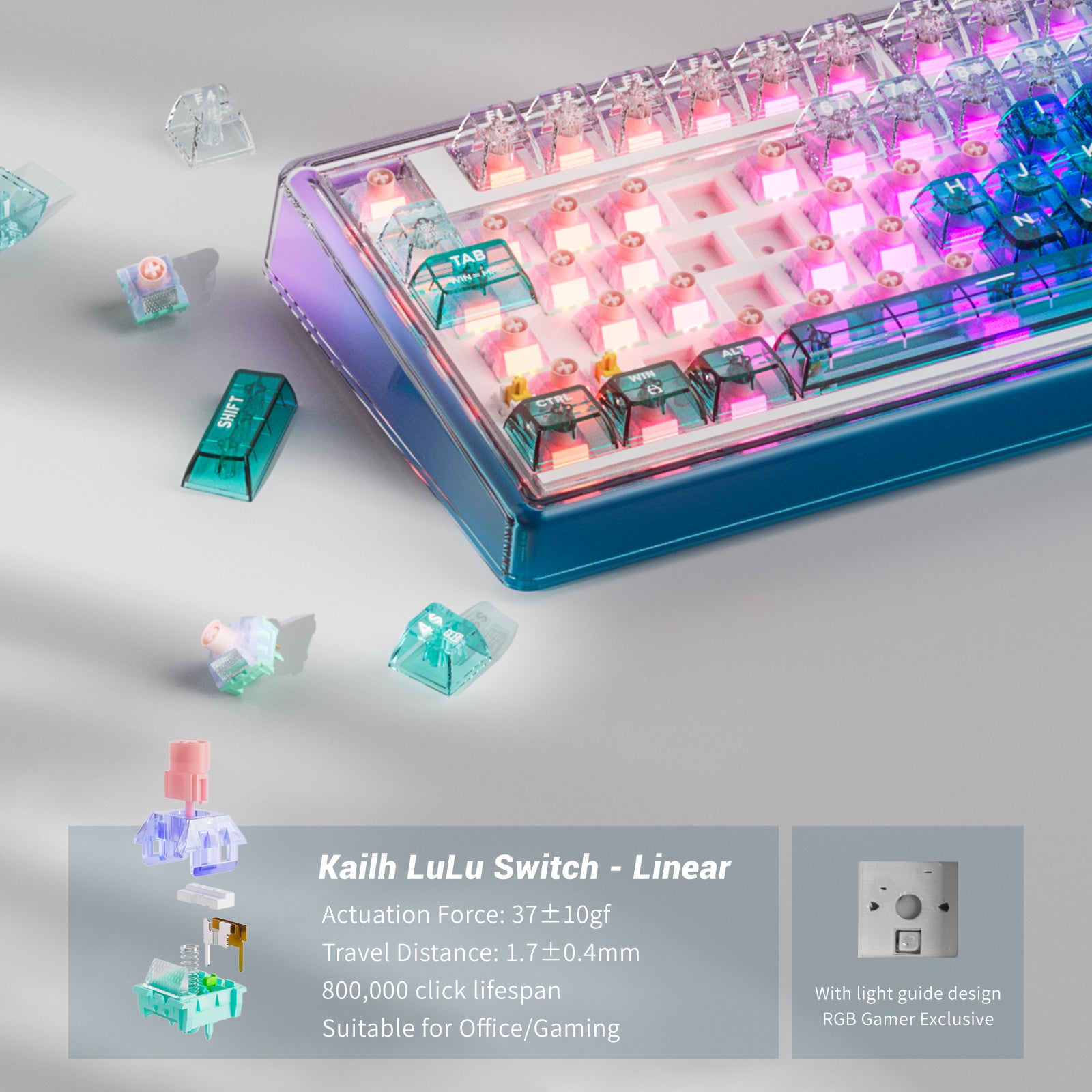 Hexgears X Einperr Base99 Mechanical Keyboard - 99-Key RGB Backlit Hot-Swappable - Elevate Your Setup