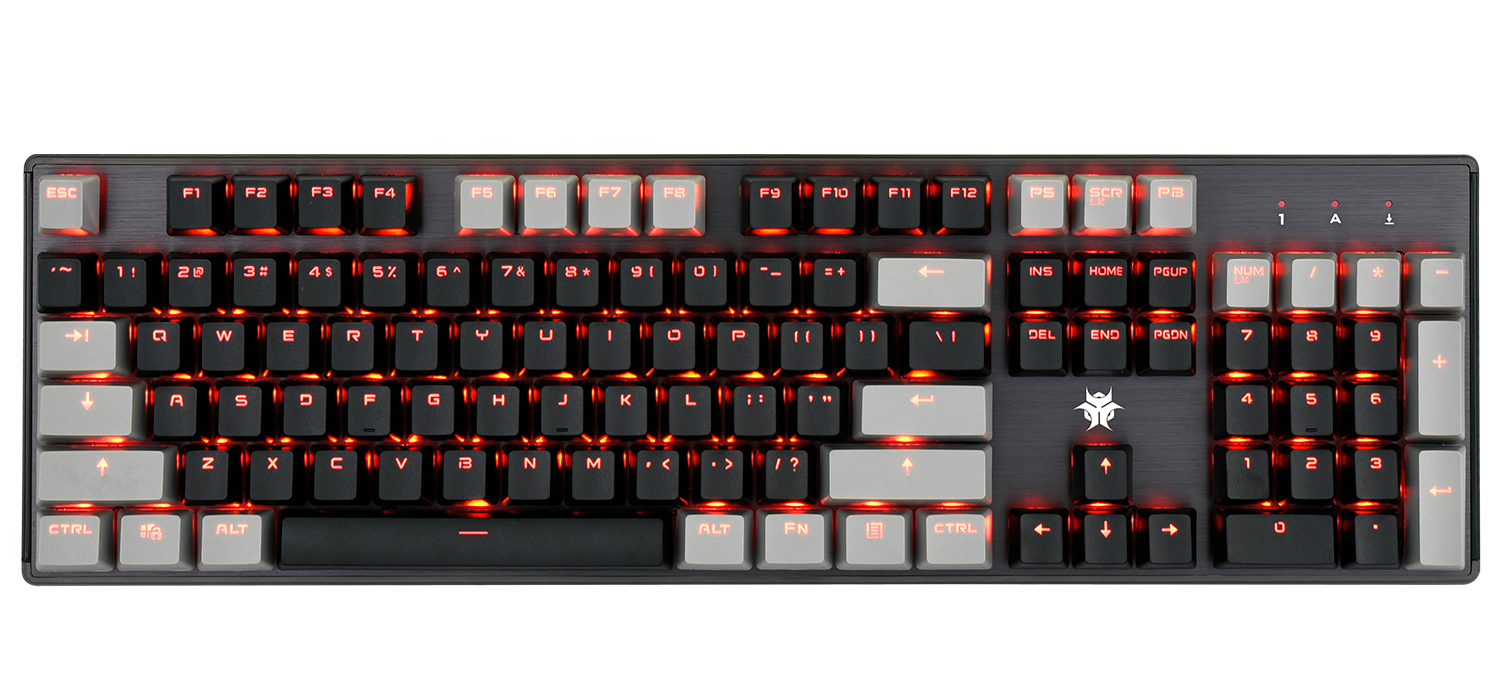 DeathStrike GK715S Wired Red Backlight Gaming Keyboard Hot Spots