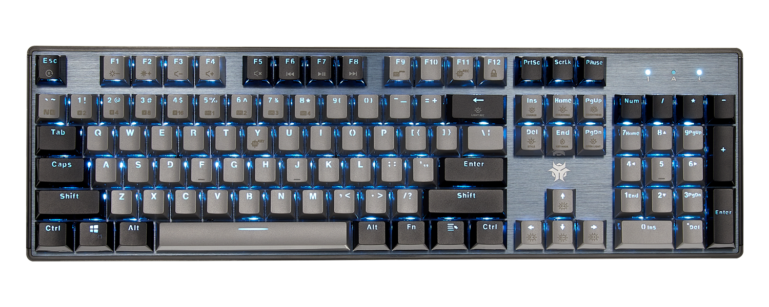 DeathStrike GK715 Wired Blue Backlight Keyboard Hot Spots