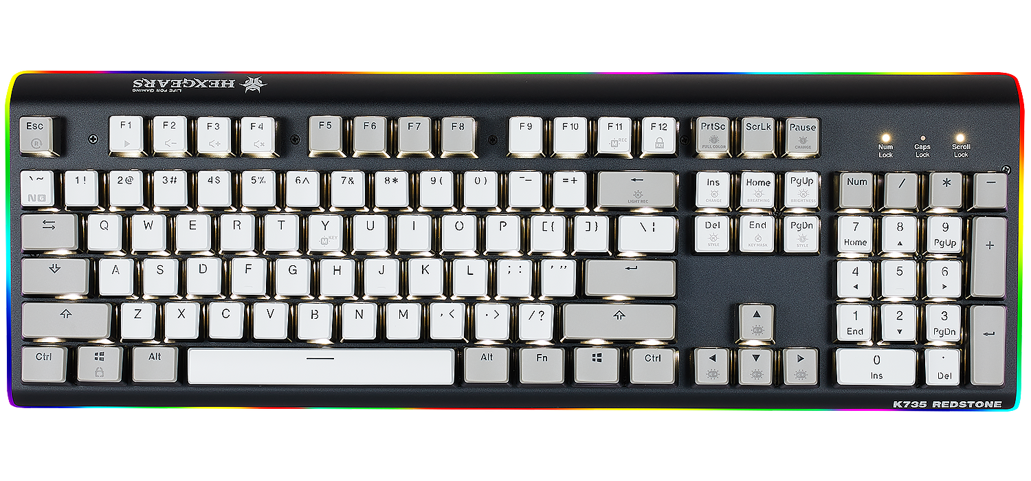 DeathStrike GK735 Redstone Wired Mechanical Gaming Keyboard Hot Spots