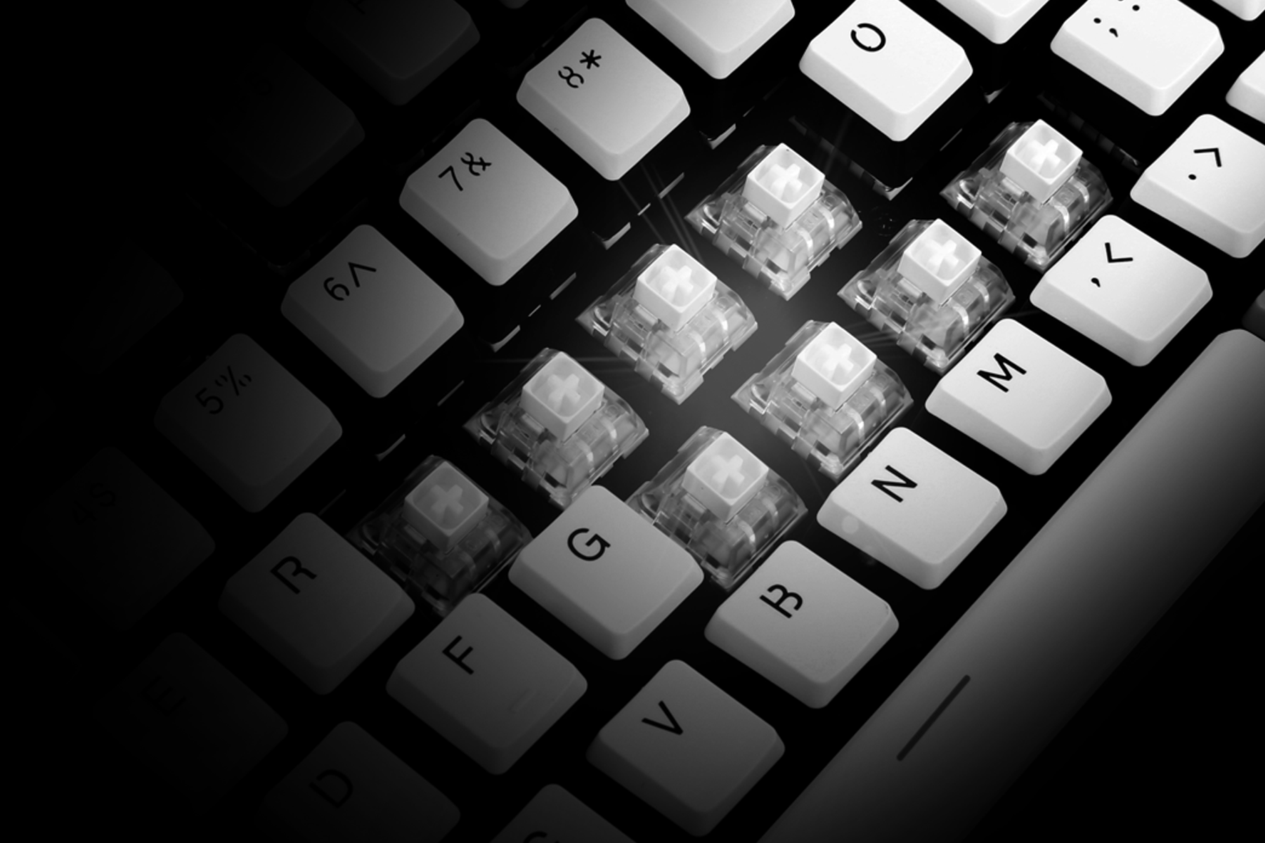 DeathStrike GK735 Redstone Wired Mechanical Gaming Keyboard White Backlight