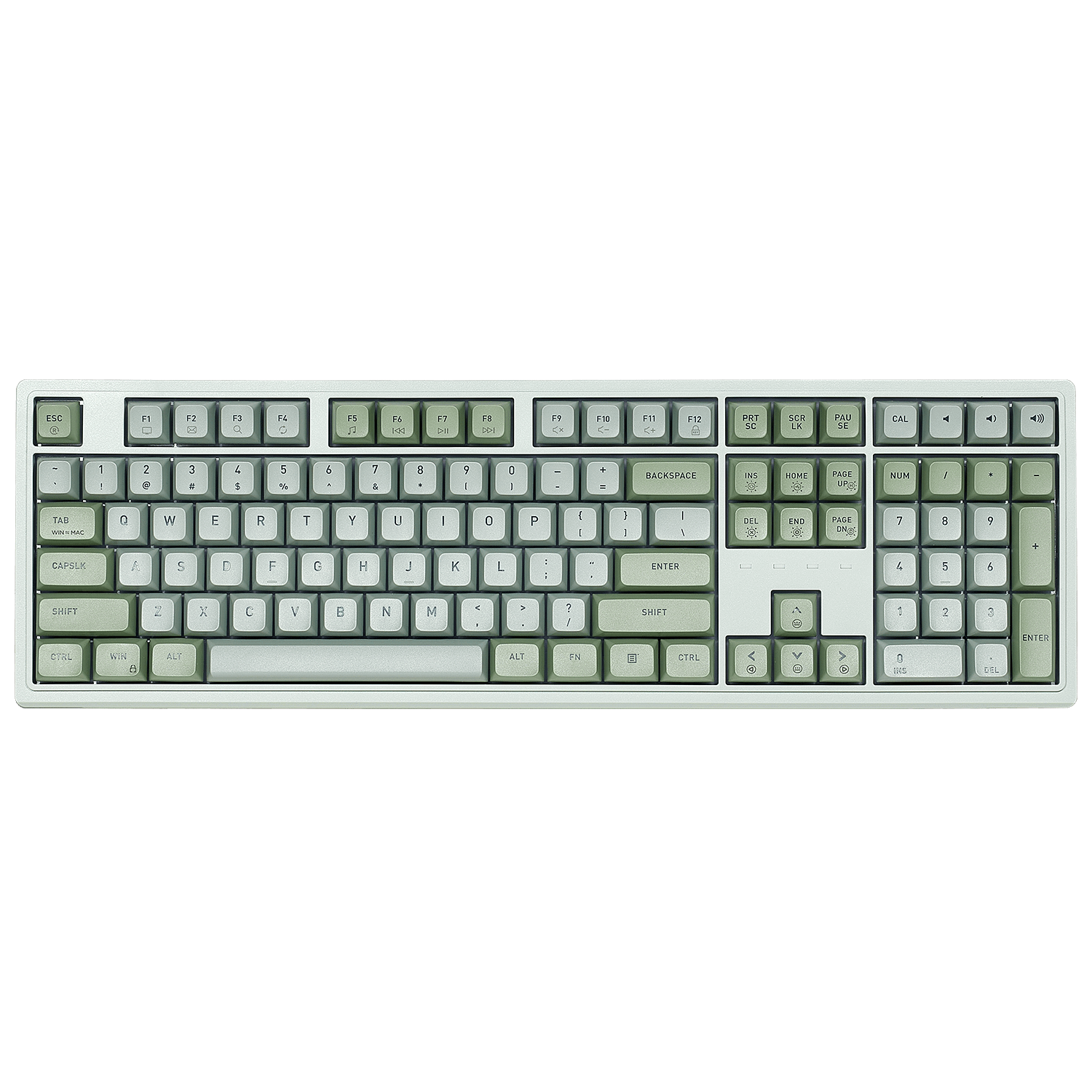 Purple Rain M5 Wired Full-Size Mechanical Creamy Keyboard, Hot-Swappable-Green Color
