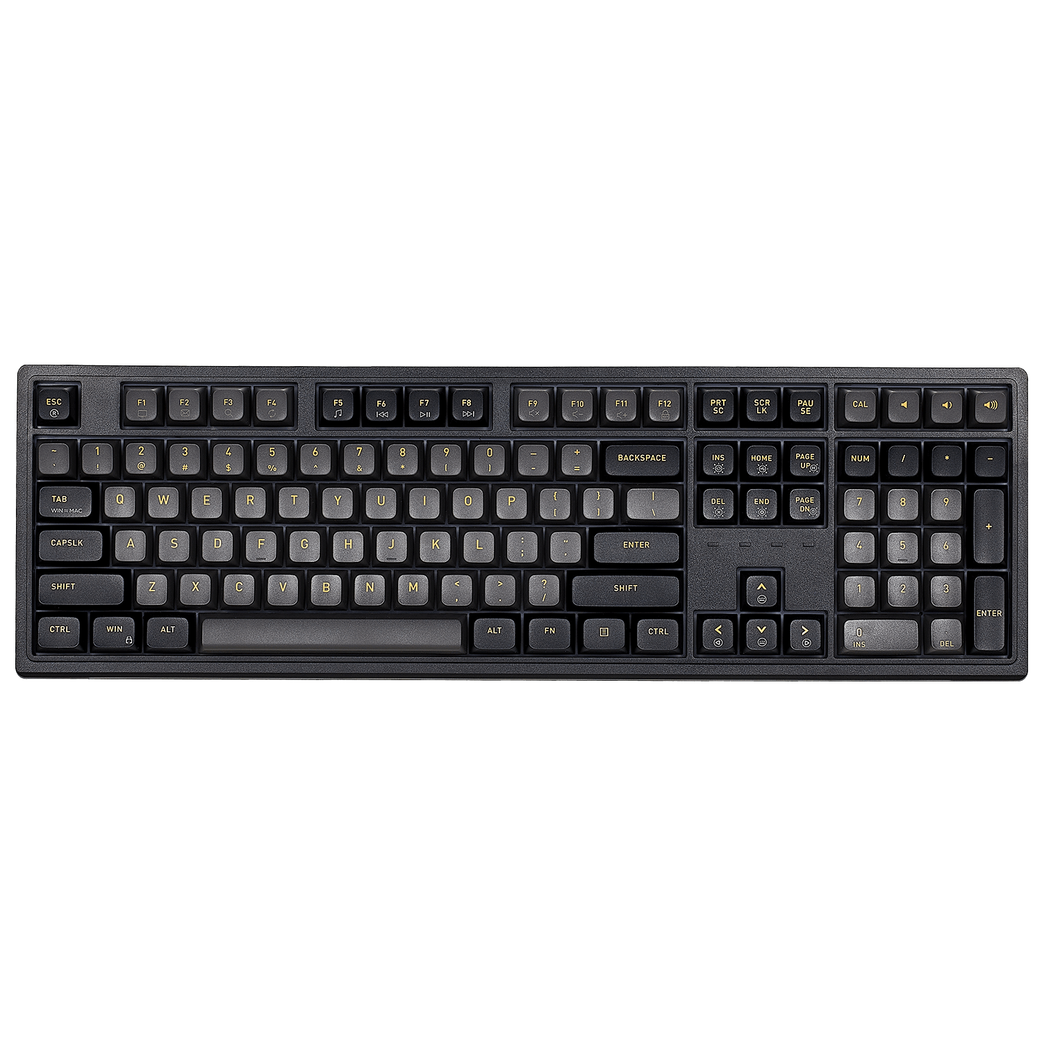 Purple Rain M5 Wired Full-Size Mechanical Creamy Keyboard, Hot-Swappable-Black & Gray Color