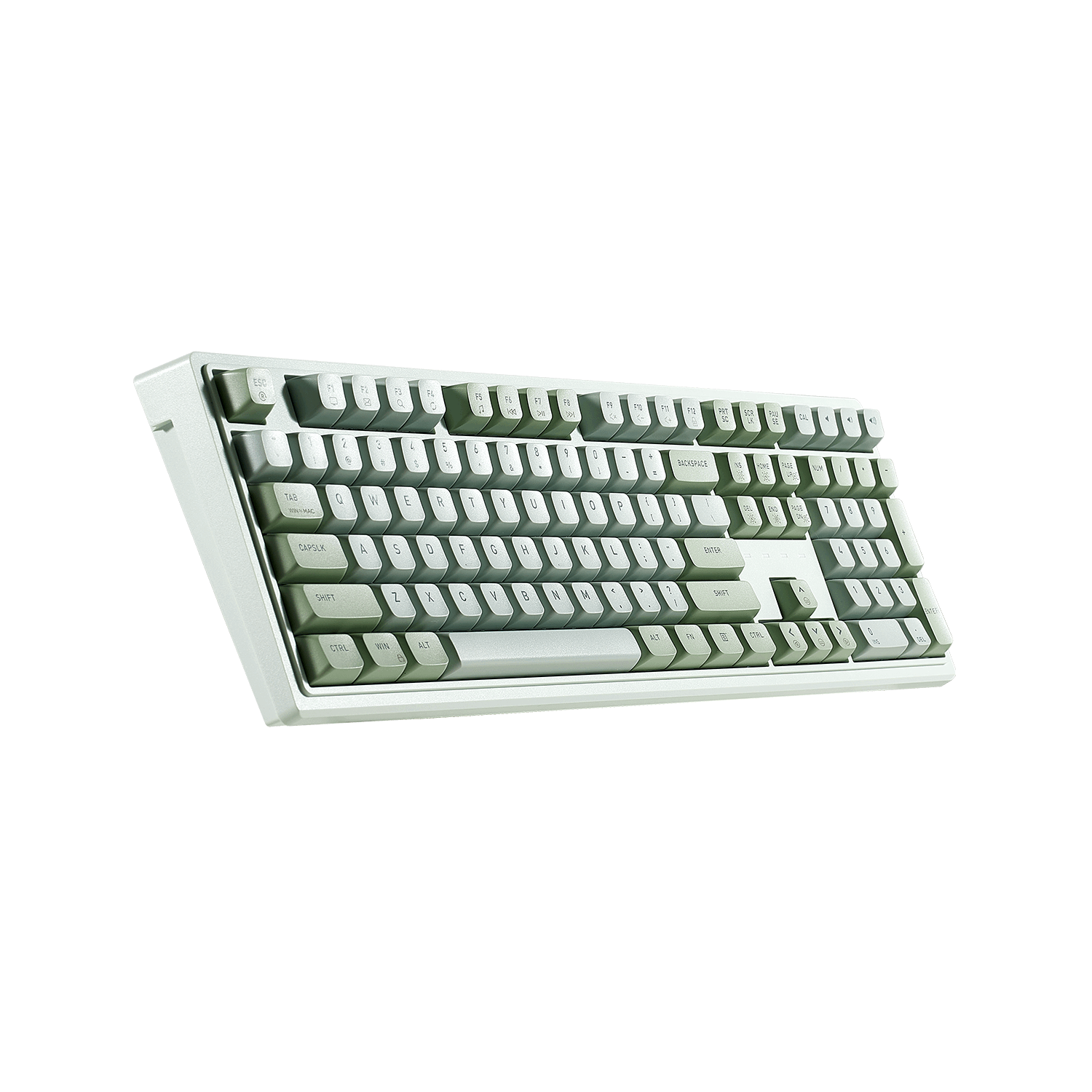 Purple Rain M5 Wired Full-Size Mechanical Creamy Keyboard, Hot-Swappable-Green Color-1