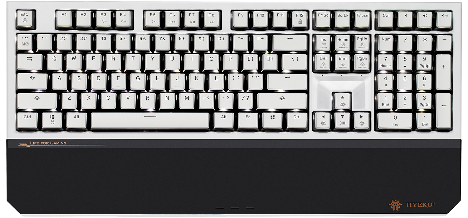 PowerBlade X5 108-Key Wireless Full-Size Mechanical Keyboard Hot Spots