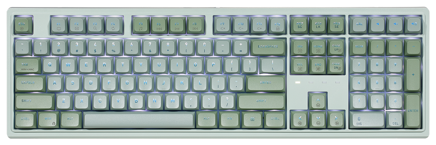 Purple Rain M5 Wired Full Size Creamy Mechanical Keyboard Hot Spots