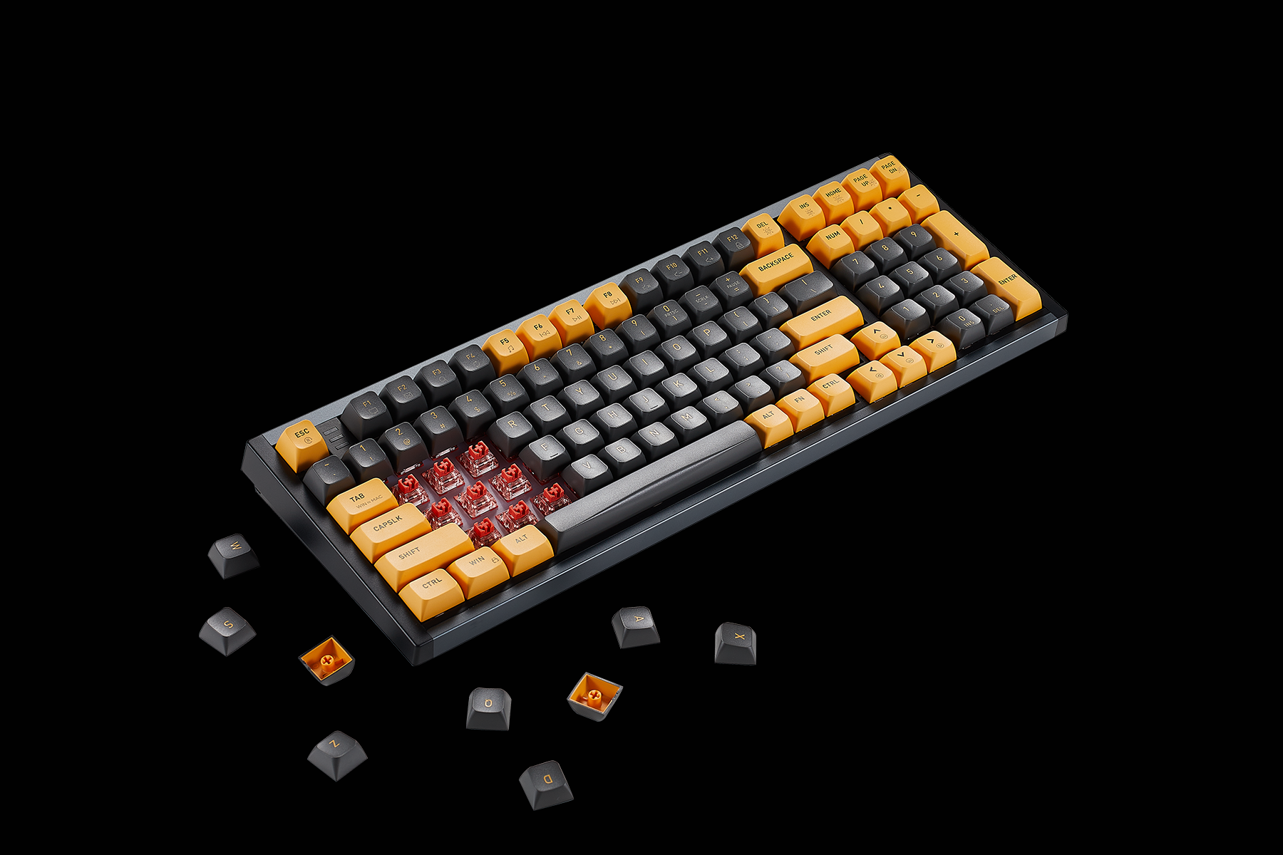 ShadowKey I4 Backlit RGB Wired Hot-Swappable 99-Key Keyboard Double Shot Keycaps