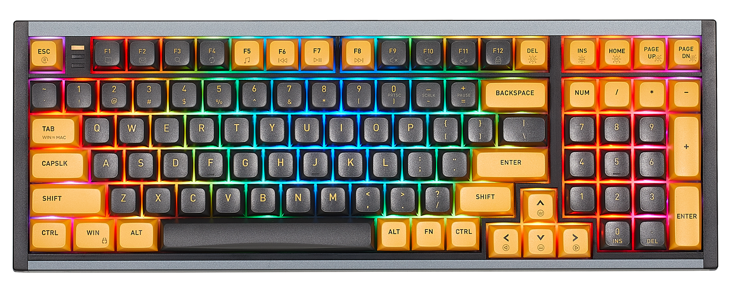 ShadowKey I4 Backlit RGB Wired Hot-Swappable 99-Key Keyboard Hot Spots