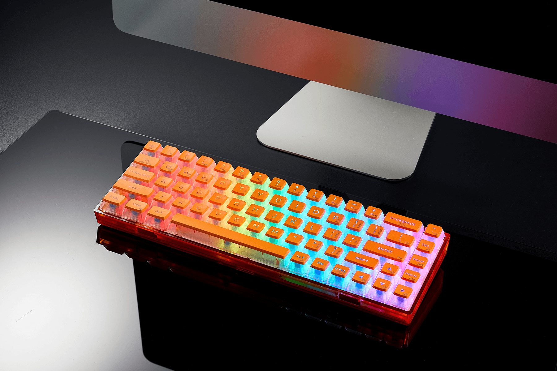 Soda_Orange_65_68-Key_Transparent_RGB_Mechanical_Clicky_Keyboard_Pudding_Keycaps