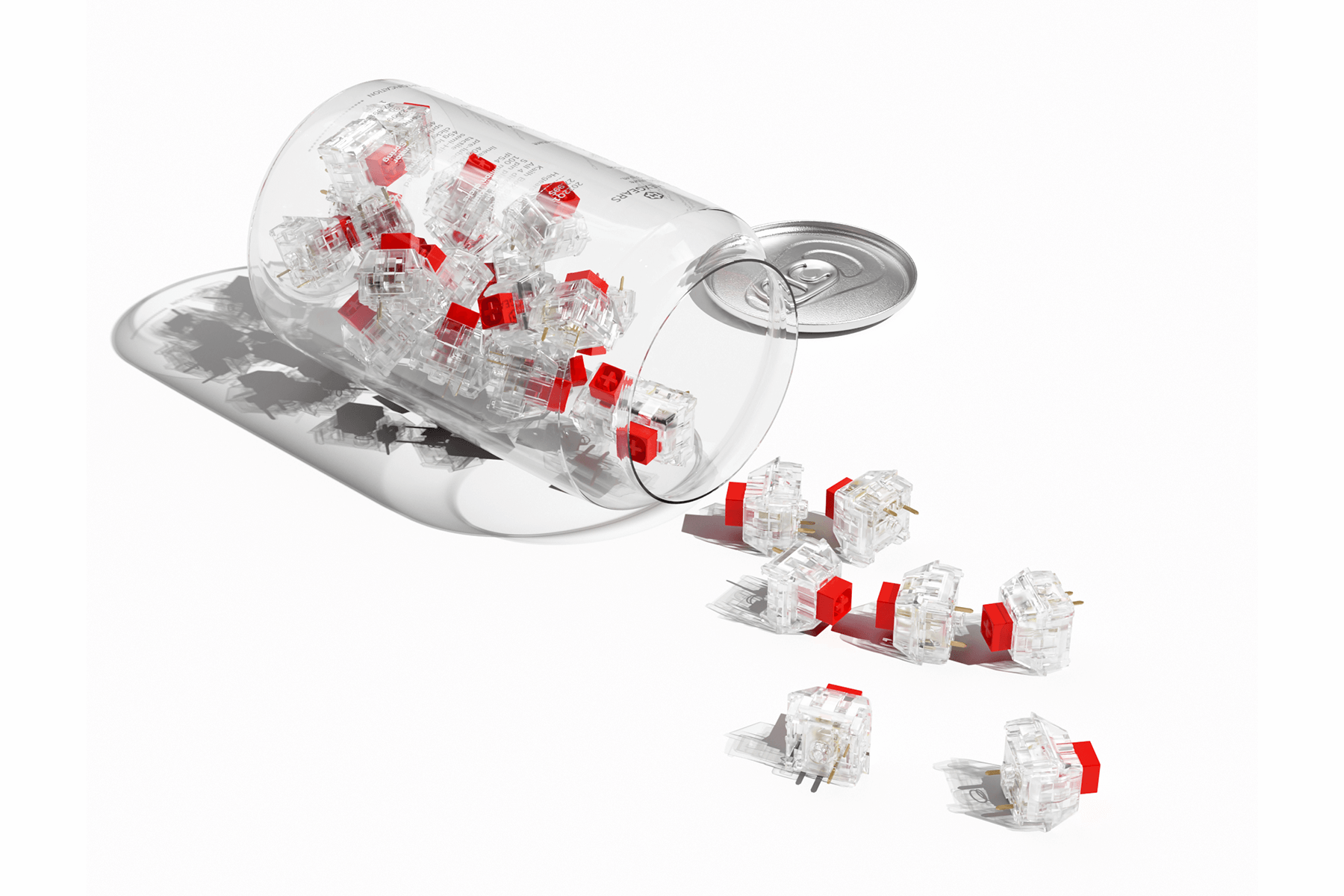 Soda_Red_65_68-Key_Transparent_RGB_Wireless_Linear_Keyboard_Kailh_Box_Switches