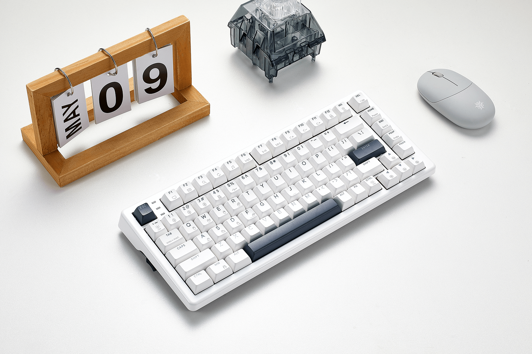 WarpSpeed_E2_Pro_White_Wireless_Gaming_Mechanical_Keyboard_Compact_TKL_Layout