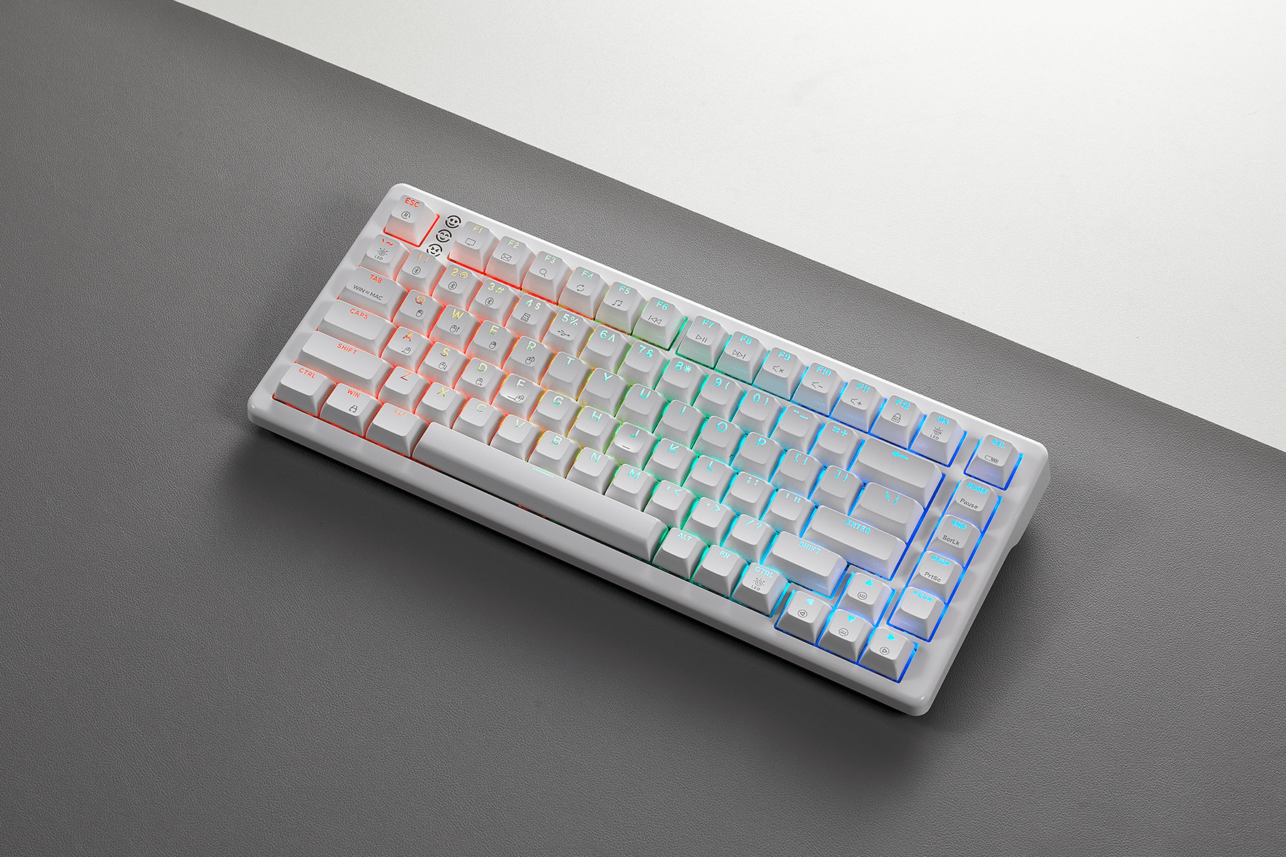 WarpSpeed_E2_Pro_White_Wireless_Gaming_Mechanical_Keyboard_RGB_Backlight
