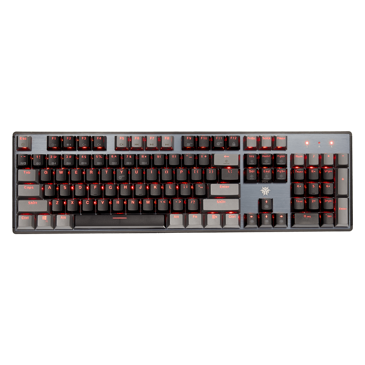 Hexgears DeathStrike GK715 mechanical keyboard with customizable RGB backlighting and durable keys