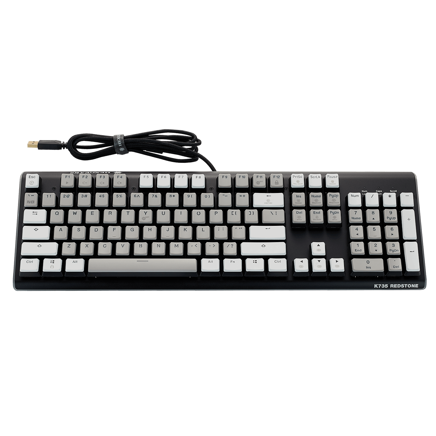 Hexgears DeathStrike GK735 Mechanical Gaming Keyboard with White Backlit Keys