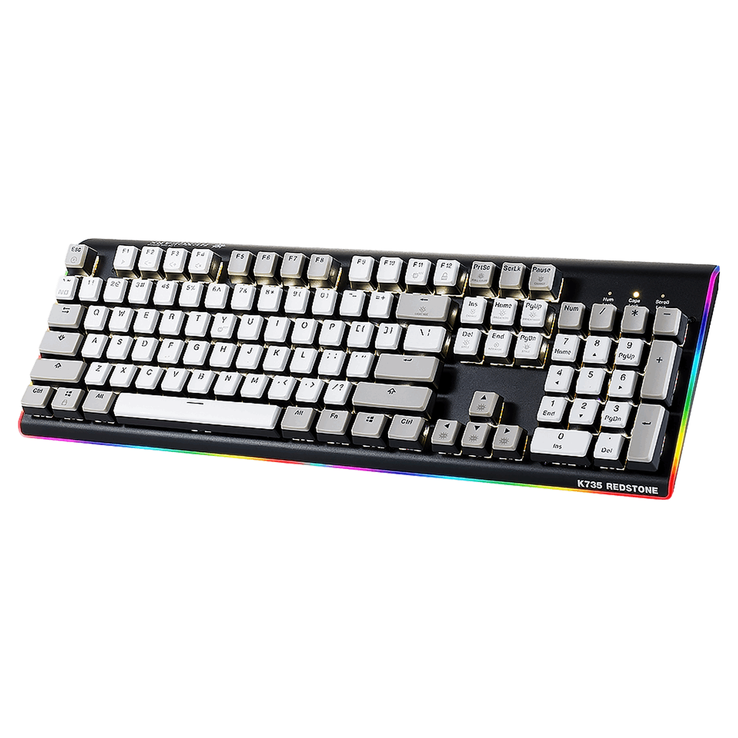 Hexgears DeathStrike GK735 Mechanical Gaming Keyboard with RGB Lighting and Redstone Keycaps