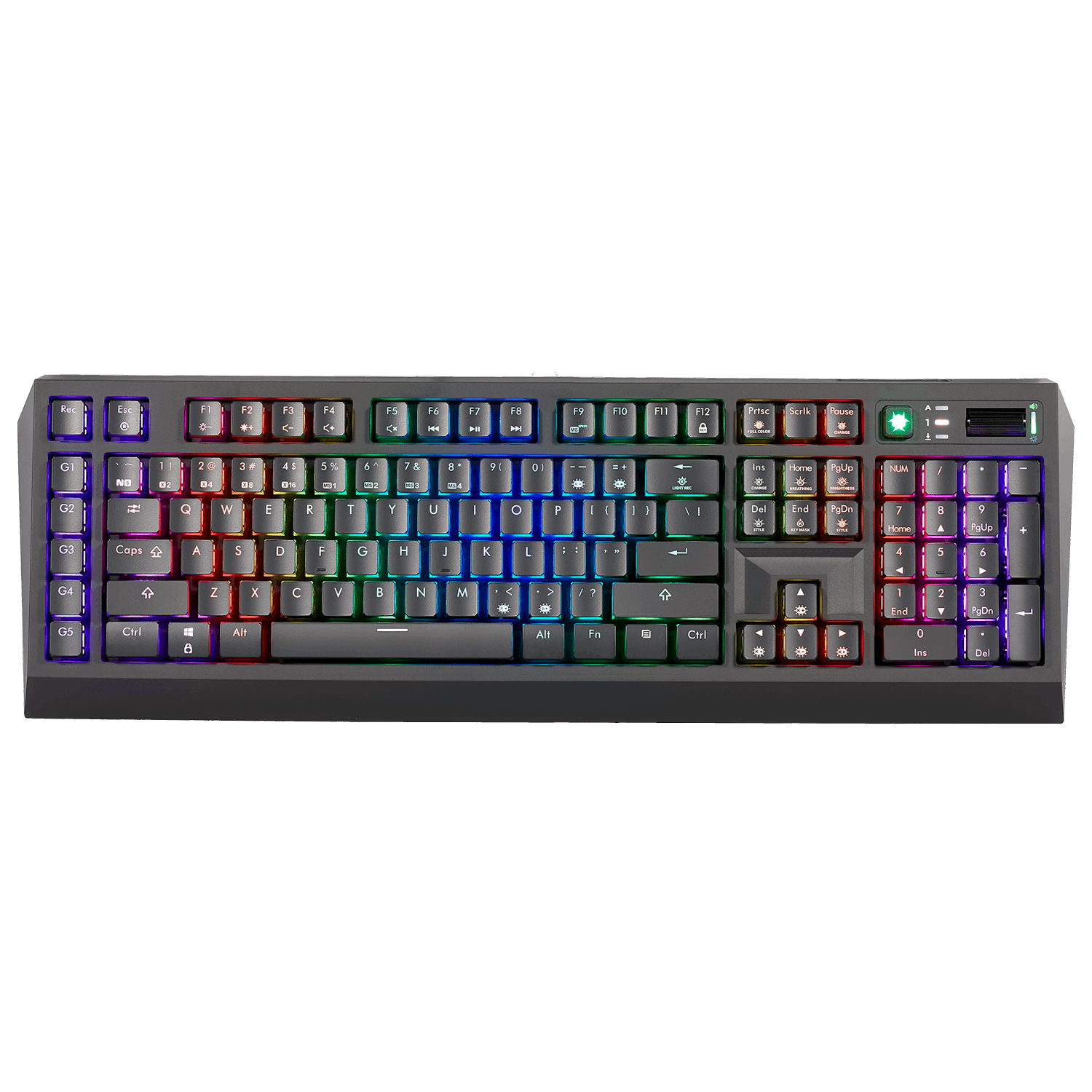 DeathStrike GK760 Wired Keyboard - 110 Keys RGB Mechanical | Hexgears