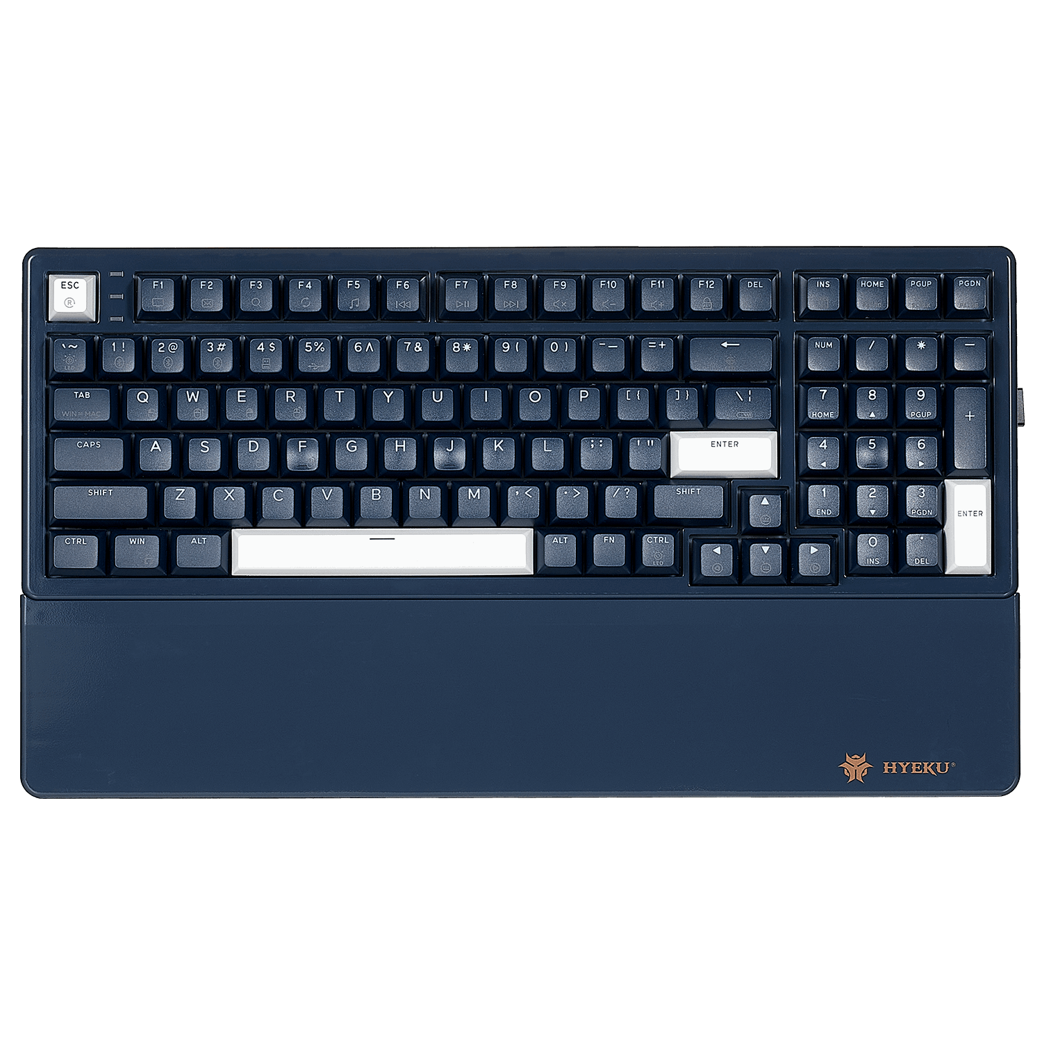 Hexgears E4 Pro 99-Key RGB Wireless Mechanical Gaming Keyboard with Dark Blue Color Scheme