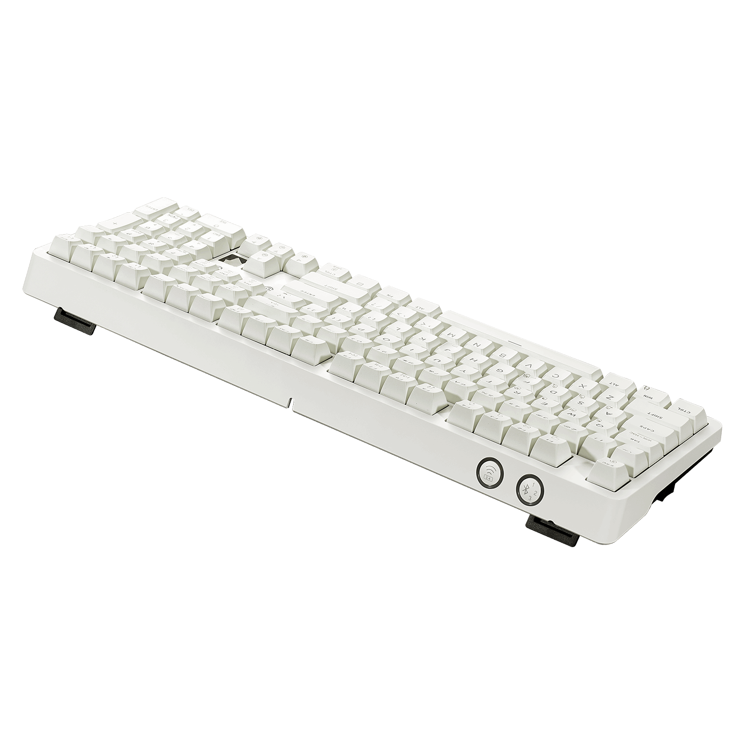 Hexgears Y5 hot-swappable gaming keyboard in white with customizable key switches
