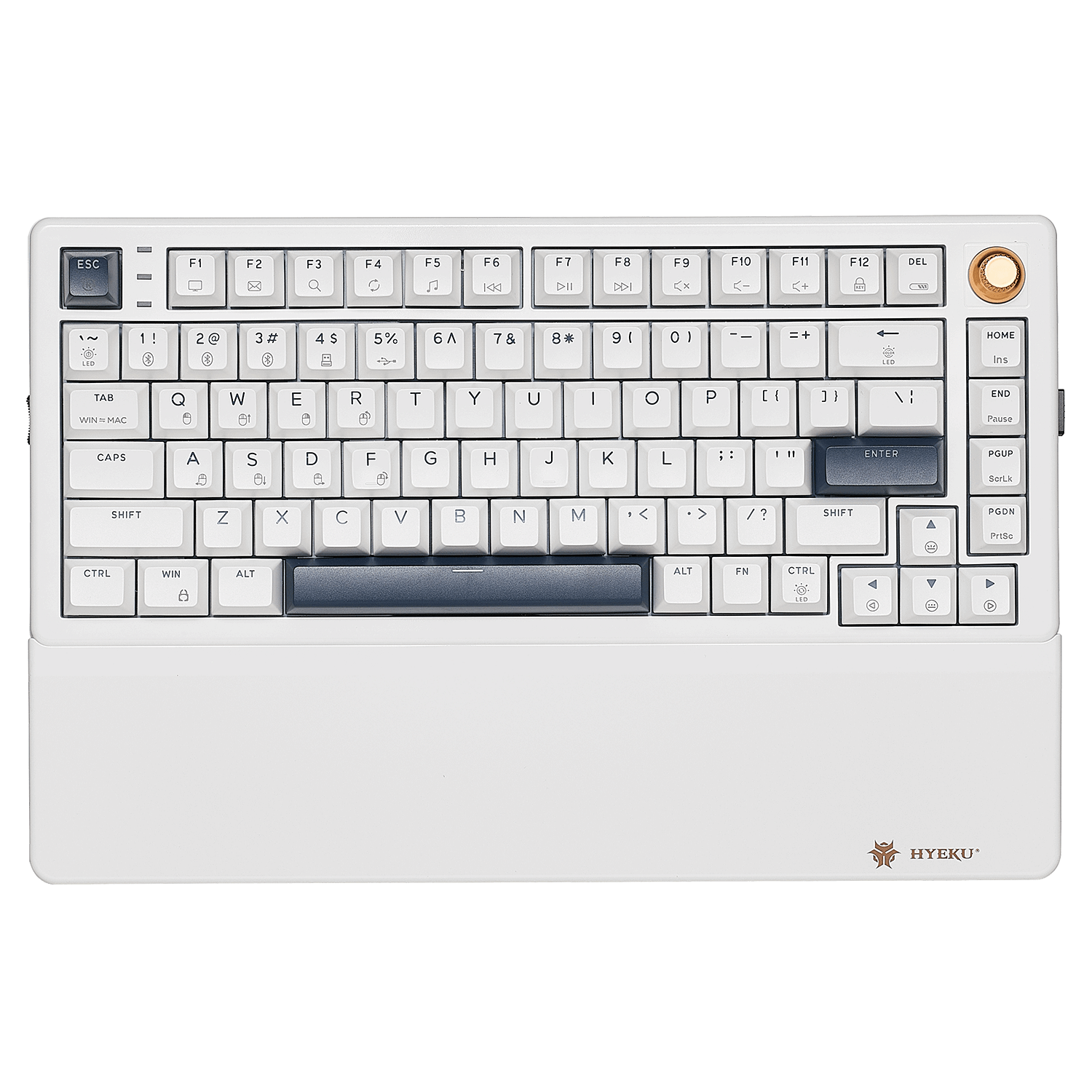 Hexgears WarpSpeed E2s Pro mechanical keyboard in white with customizable keys, ready to buy