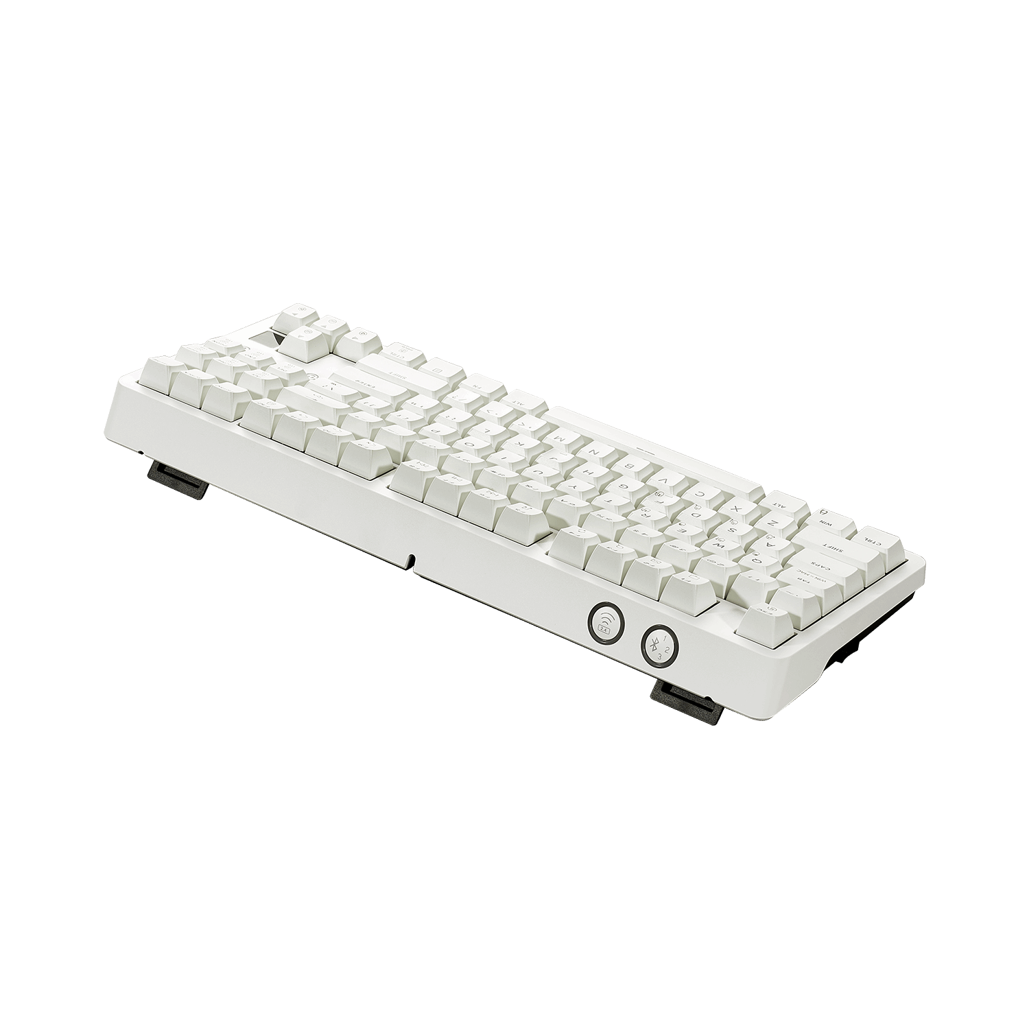 Hexgears RGB mechanical keyboard in sleek white design with customizable lighting options