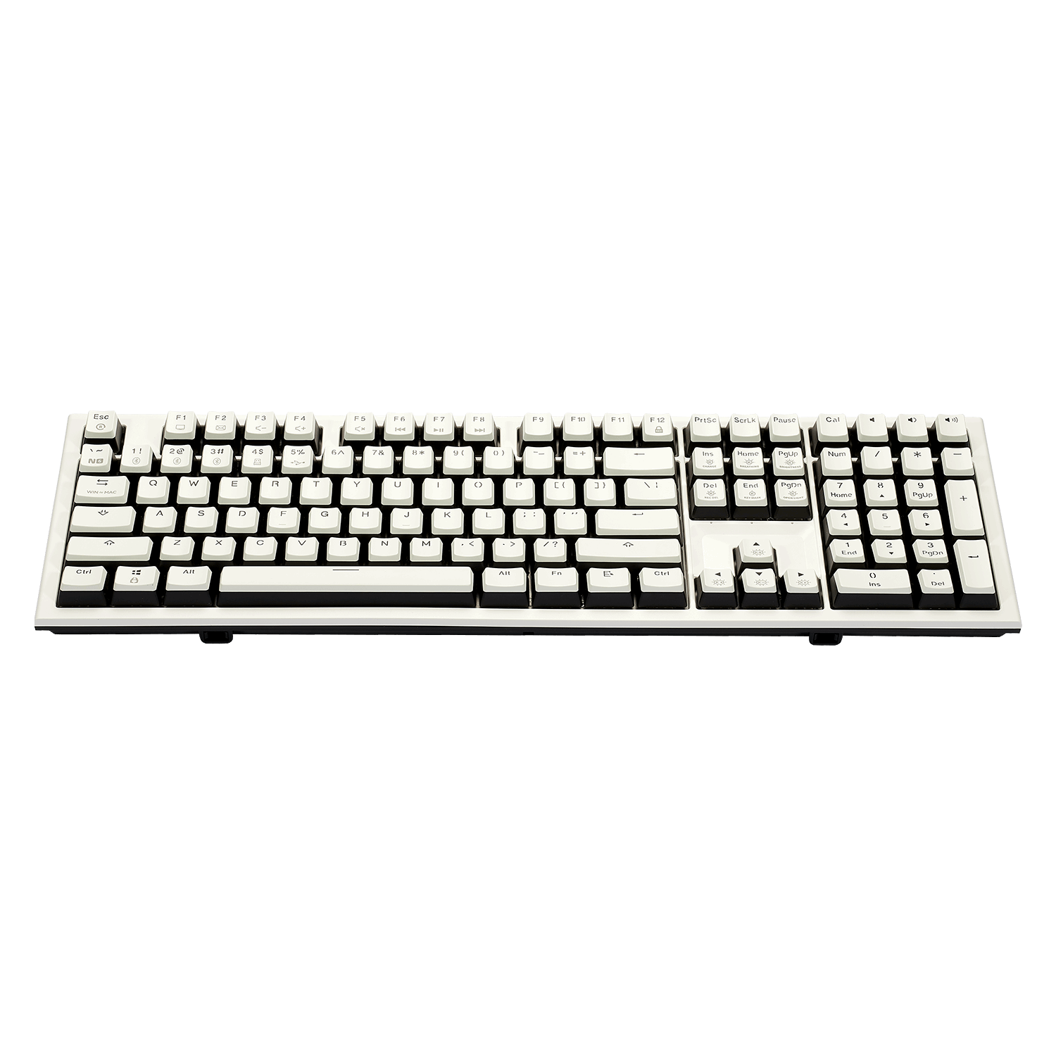 Hexgears Wireless Mechanical Keyboard with White and Black Keycap Design for Gaming and Typing