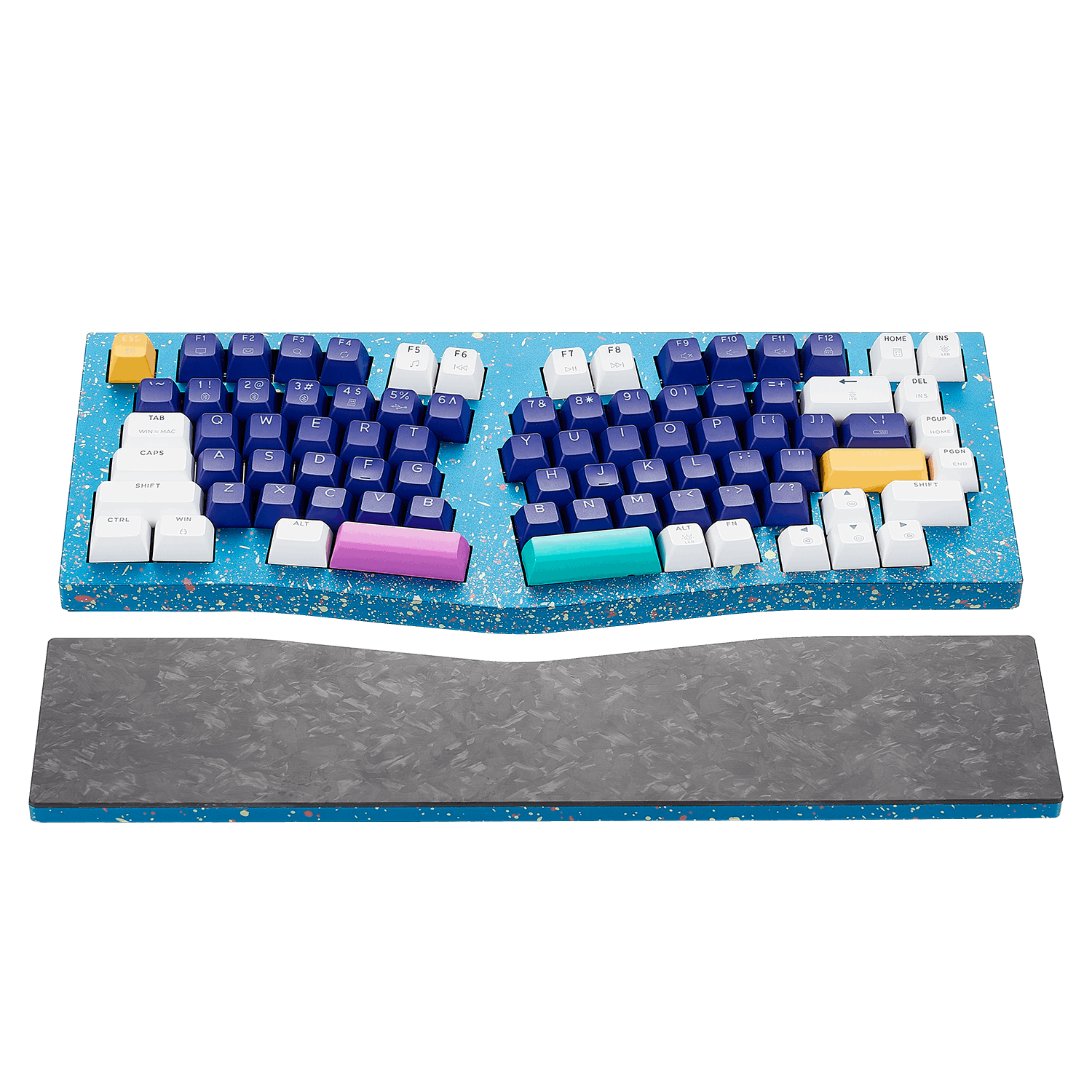 Monarch F2 Ergonomic Mechanical Keyboard Alice Layout, TKL, 83-Key, Tri-Mode, RGB-1