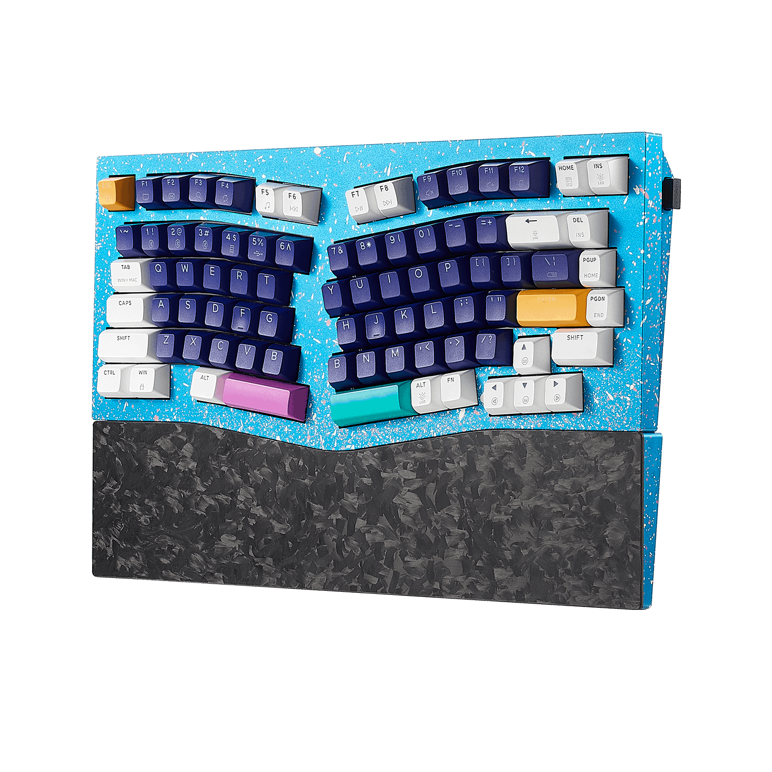 Monarch F2 Ergonomic Mechanical Keyboard Alice Layout, TKL, 83-Key, Tri-Mode, RGB-2