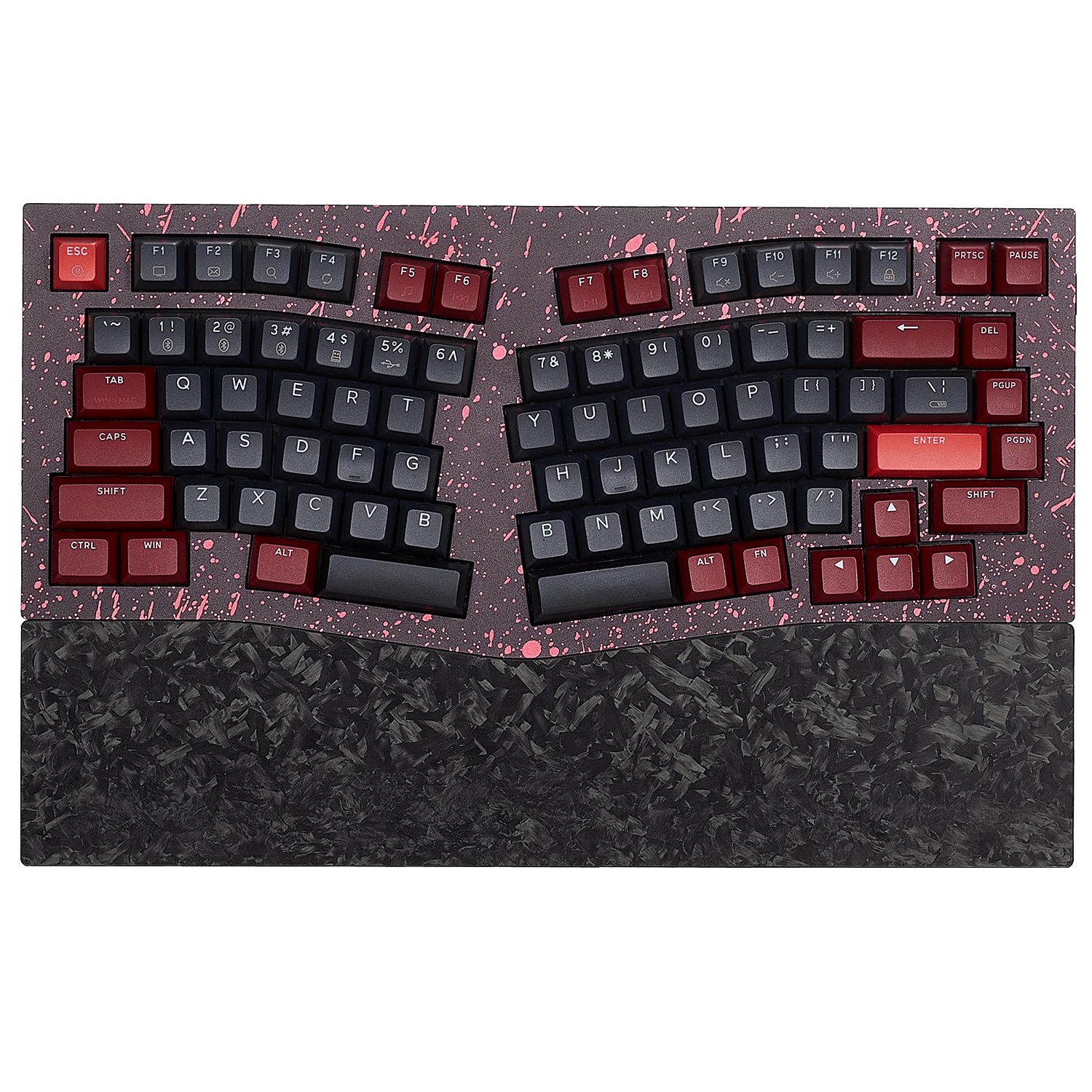 Hexgears Monarch F2 Keyboard for Gaming with ergonomic split design and customizable keycaps