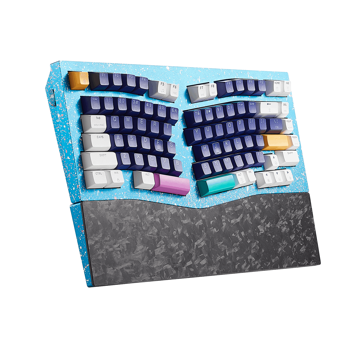 Monarch F2 Ergonomic Mechanical Keyboard Alice Layout, TKL, 83-Key, Tri-Mode, RGB-3