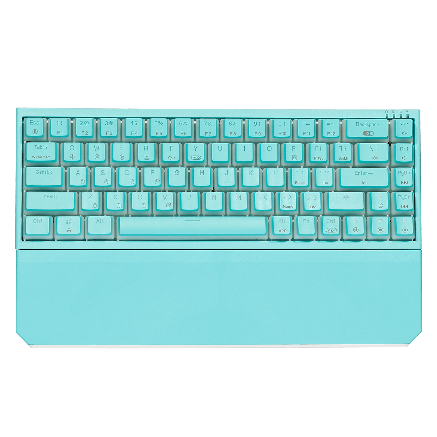 Hexgears PowerBlade X1 Pro keyboard in teal with compact design and mechanical switches