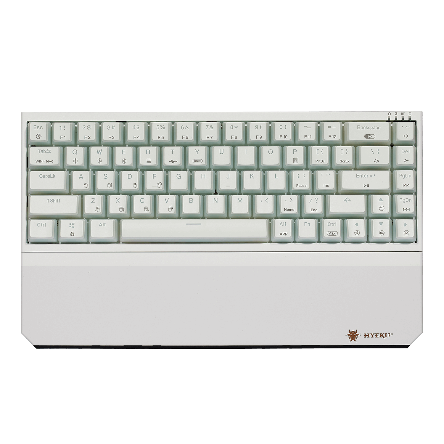 Hexgears PowerBlade X1 Pro keyboard with a sleek white design and compact layout for gamers and typists
