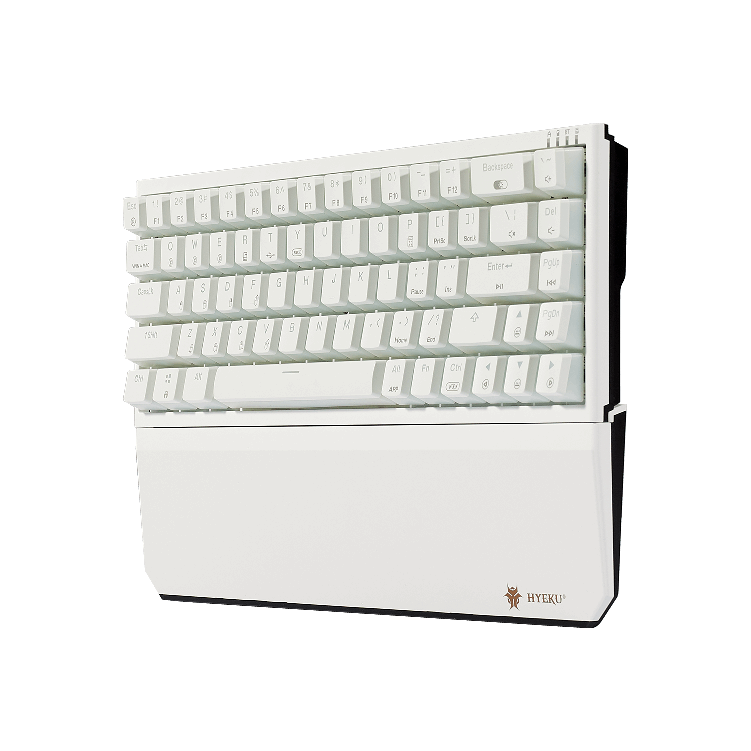 Hexgears PowerBlade X1 Pro keyboard with a sleek white design and mechanical switches for enhanced typing