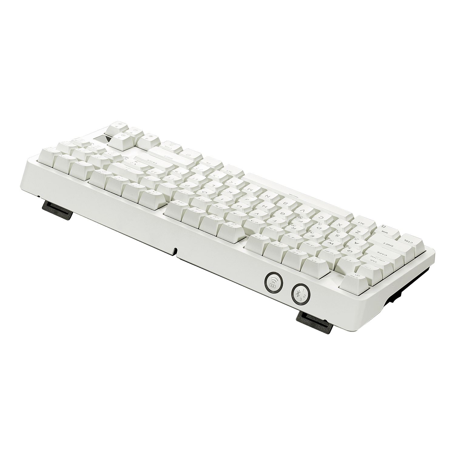 Hexgears RGB 82-key keyboard Y2 in white with customizable lighting and sleek design