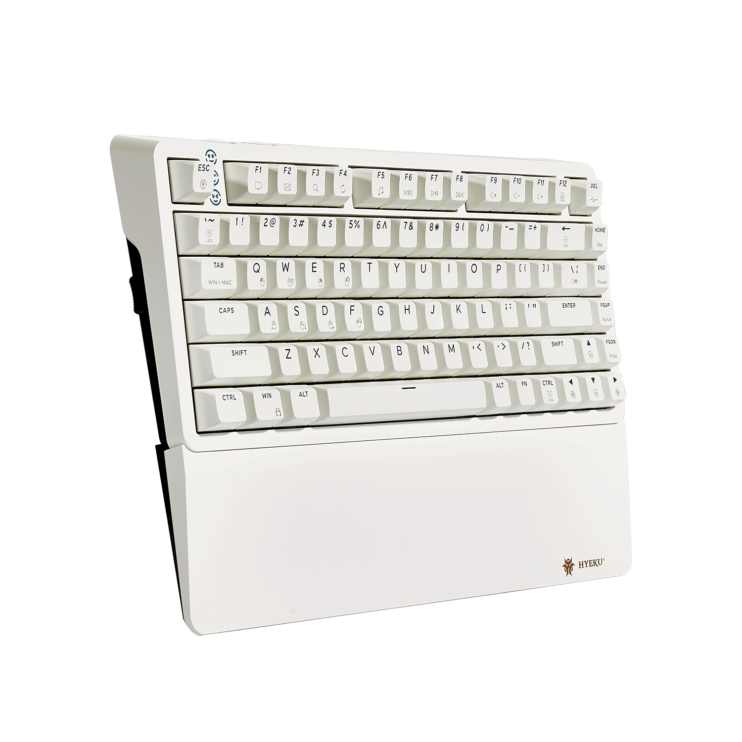 Hexgears RGB 82-key keyboard Y2 in white with compact layout and customizable lighting