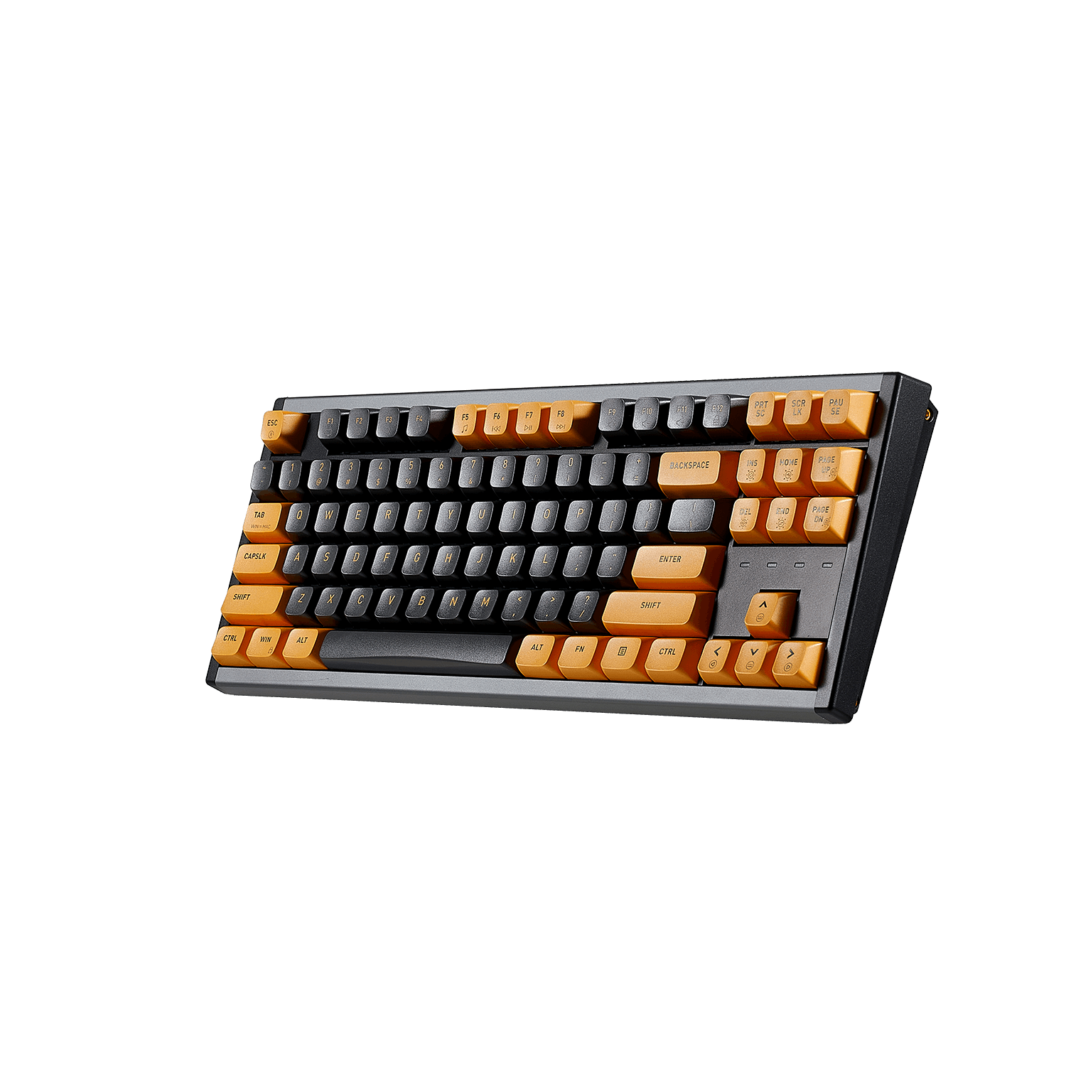 Hexgears ShadowKey I3 keyboard with orange and black keycaps for gaming and typing