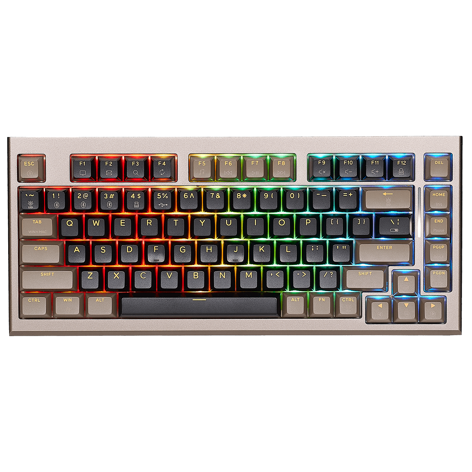 Hexgears Synergy Z2 wireless mechanical keyboard with customizable RGB lighting and compact layout
