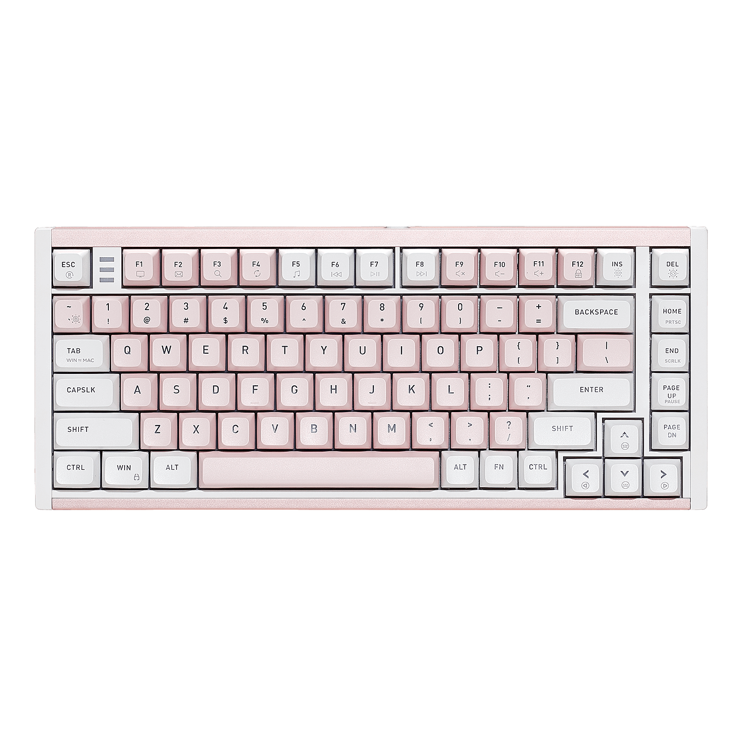 Hexgears I2 Wired Mechanical Keyboard for Gamer with Pink and White Keycaps for Stylish Gaming