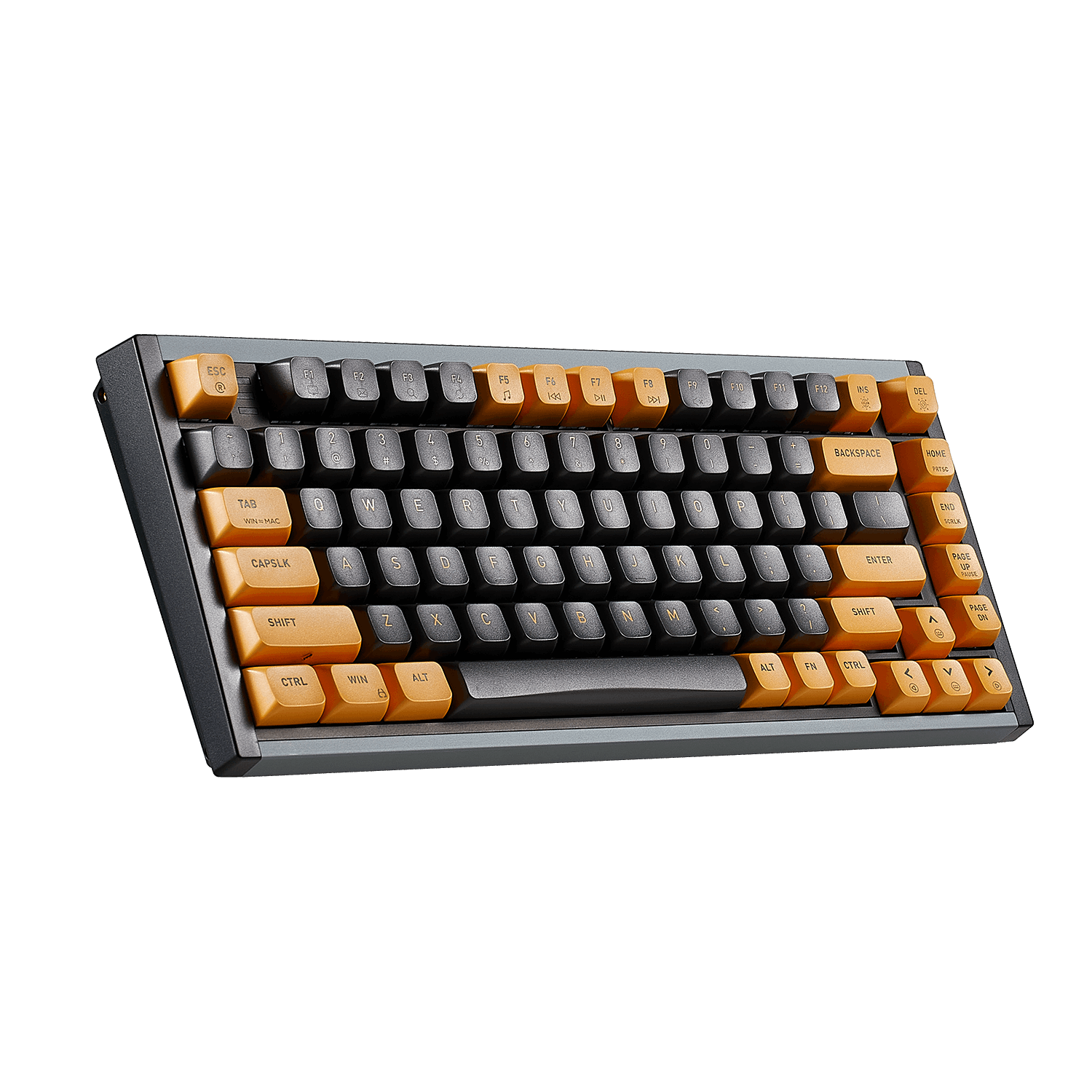 Hexgears Wired Mechanical Keyboard for Gamer I2 with Orange and Gray Keycaps for Enhanced Performance