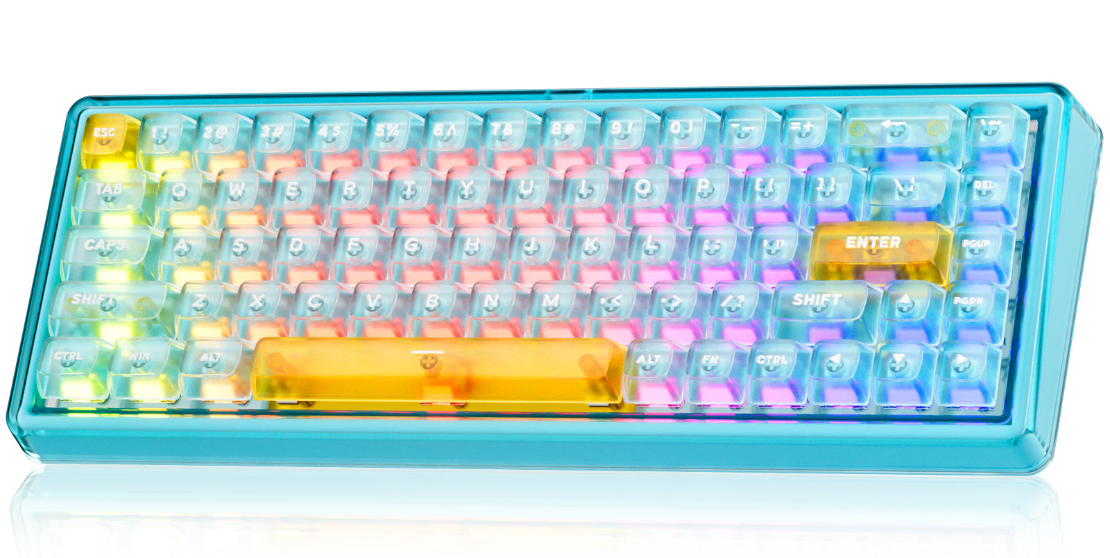 Hexgears X Einperr Base68 Mechanical Keyboard - RGB Backlit - 2.4GHz/USB-C/BT5.0 - DIY Your Own Casing at Home