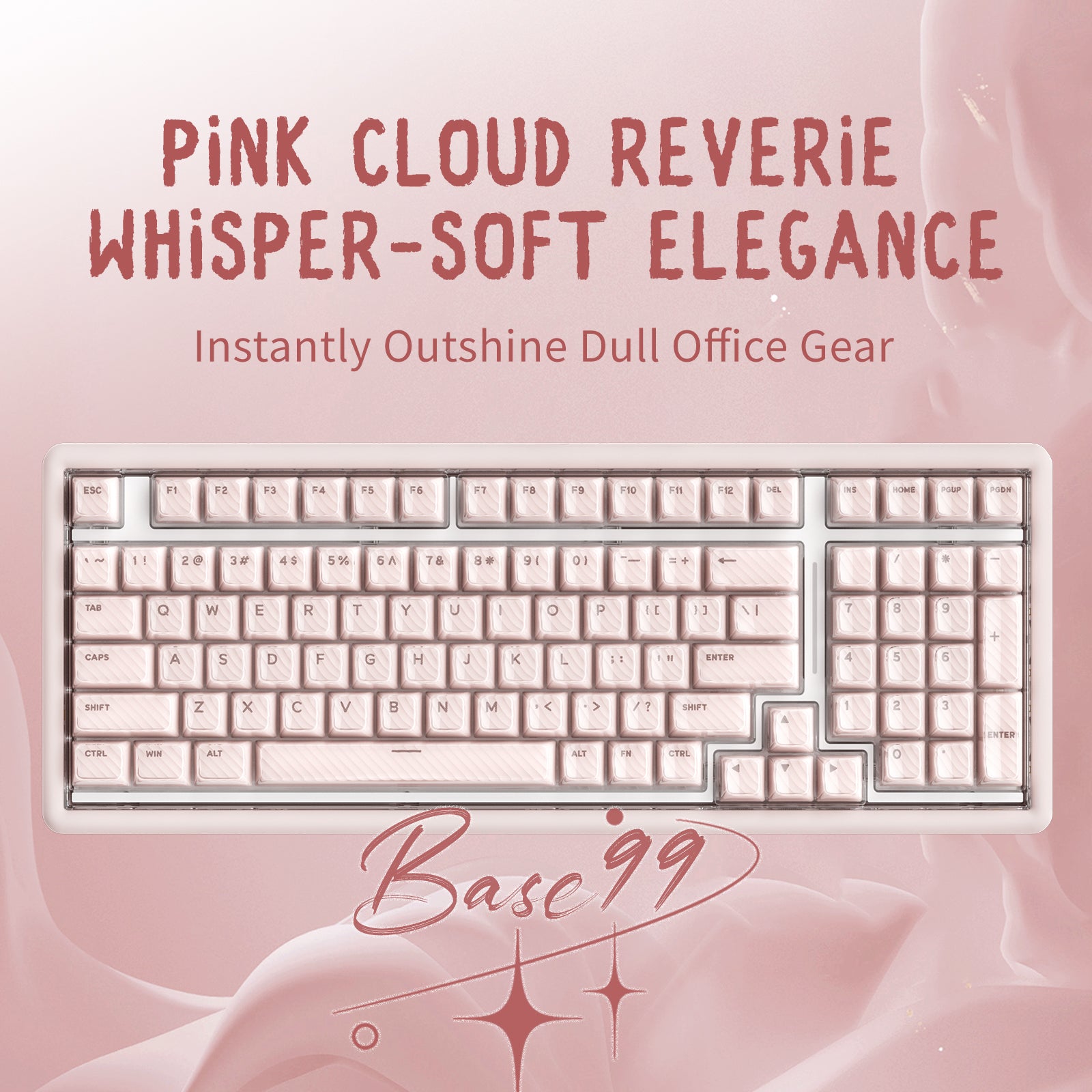 Hexgears X Einperr Base99 Mechanical Keyboard - 99-Key RGB Backlit Hot-Swappable - Elevate Your Setup