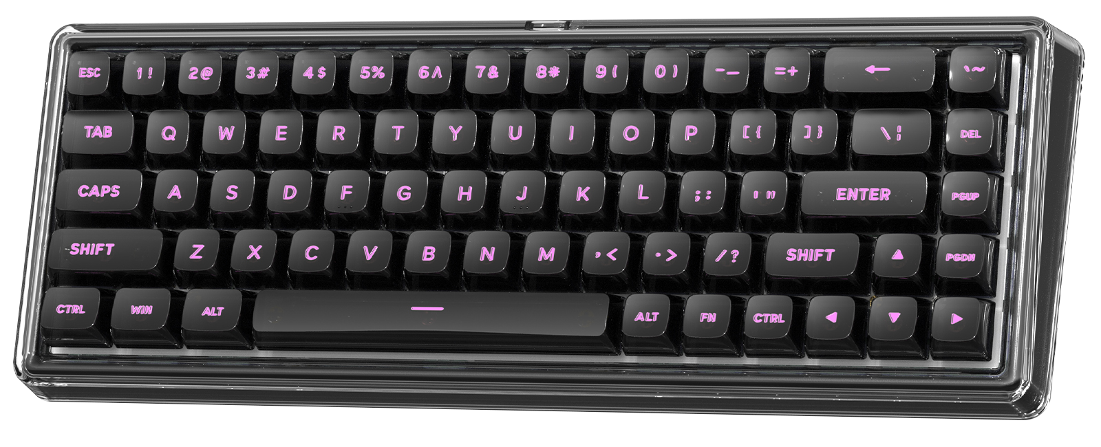 Hexgears X Ainbell Base68 Black Mirror Mechanical Keyboard - RGB Backlit - 2.4GHz/USB-C/BT5.0 - DIY Your Own Casing at Home
