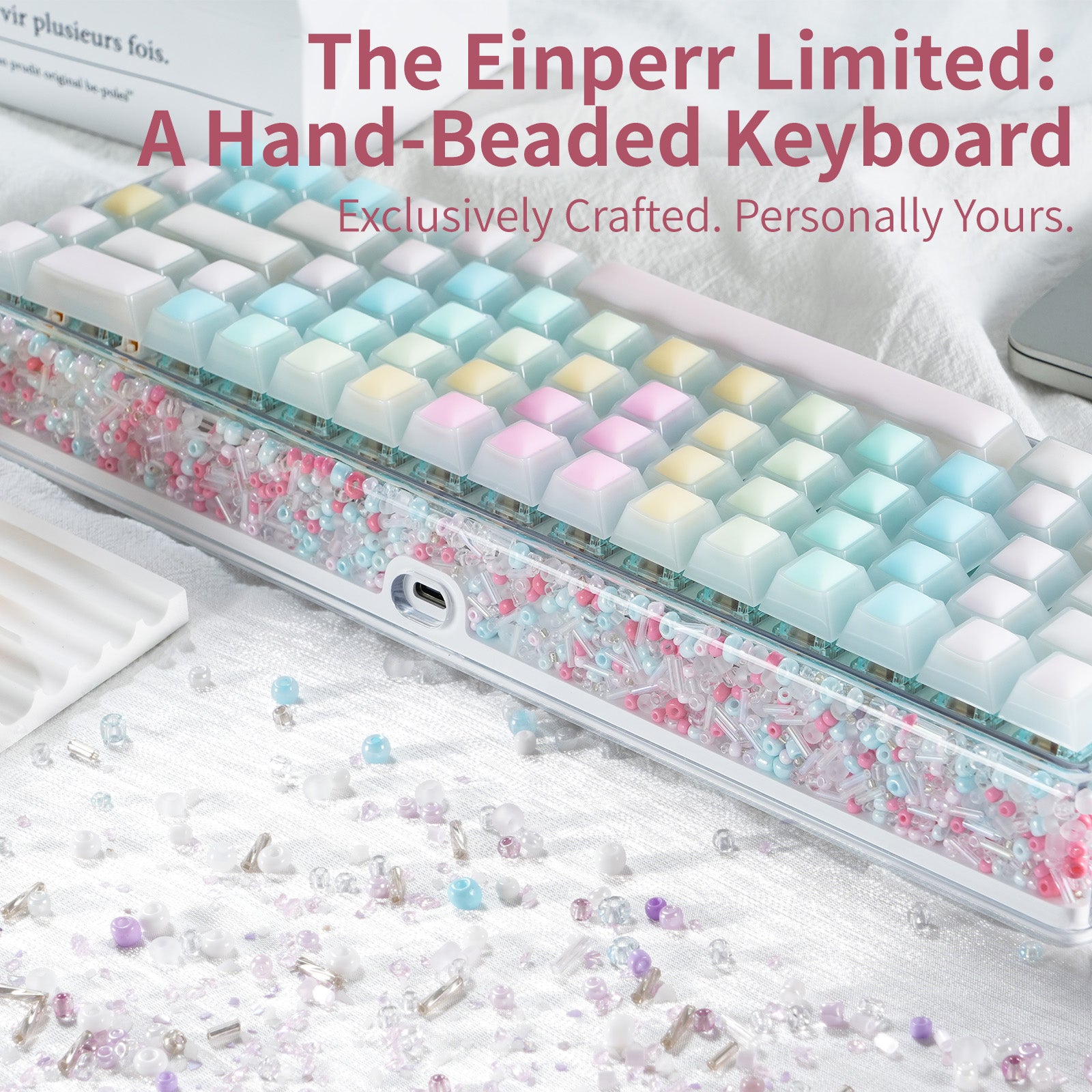 Hexgears X Einperr Base68 Mechanical Keyboard - RGB Backlit - 2.4GHz/USB-C/BT5.0 - DIY Your Own Casing at Home