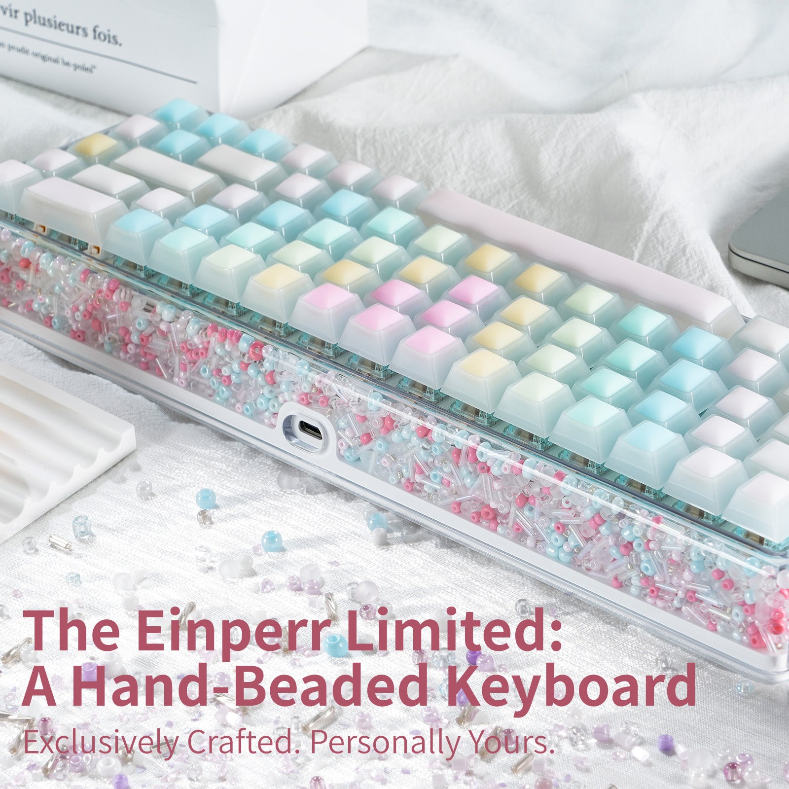 Hexgears X Einperr Base68 Mechanical Keyboard - RGB Backlit - 2.4GHz/USB-C/BT5.0 - DIY Your Own Casing at Home